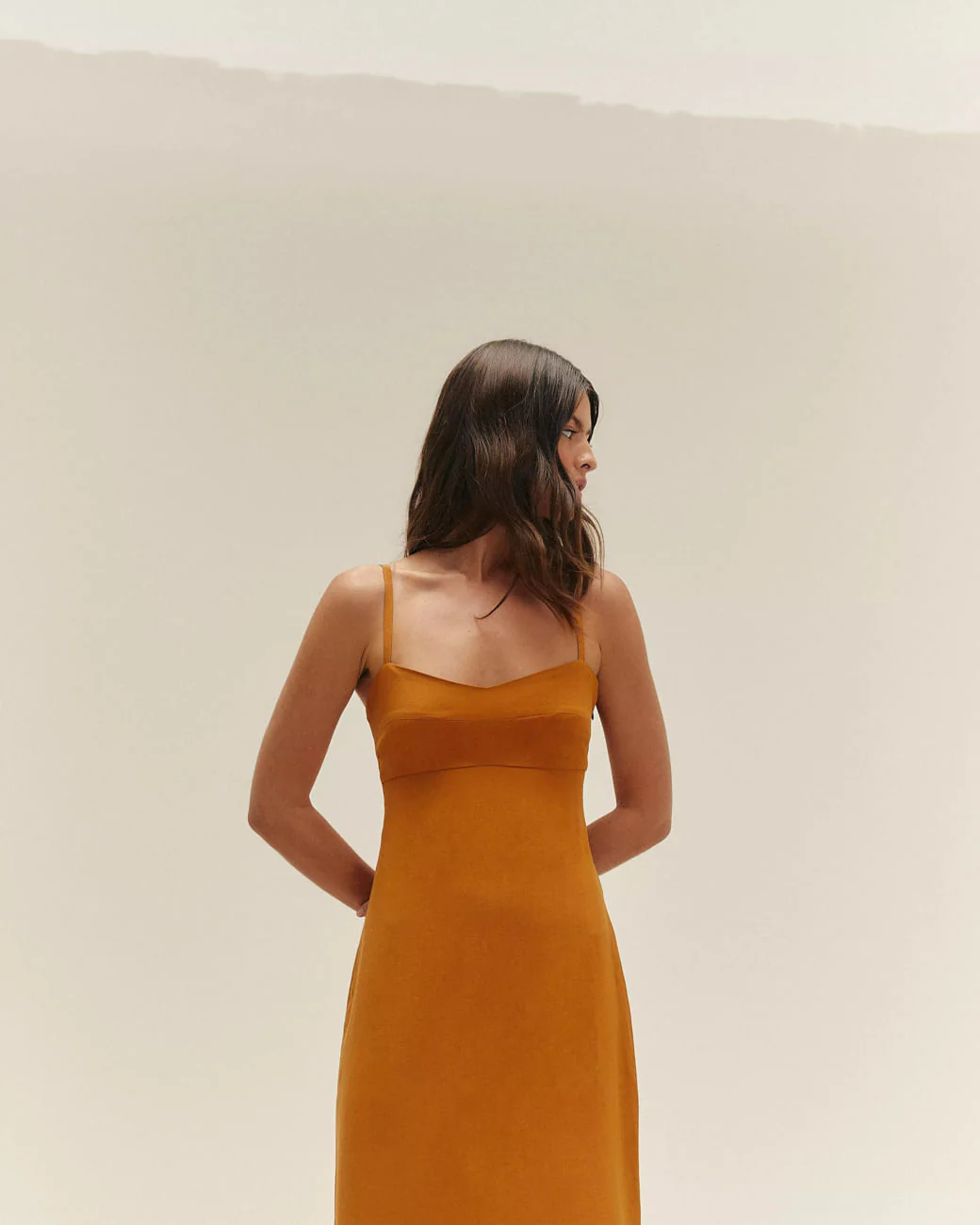 AGATHA DRESS CHESTNUT - Image 4