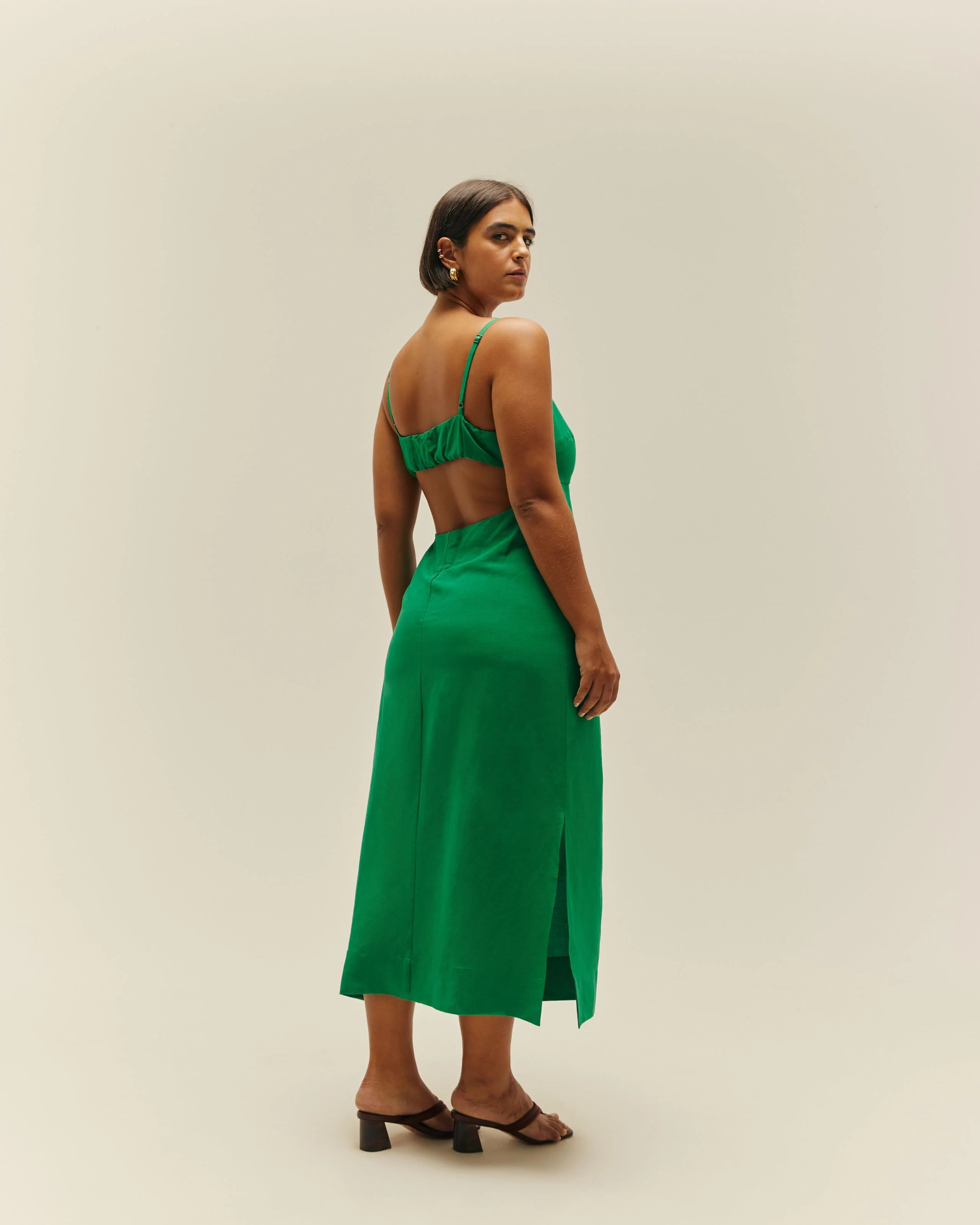 AGATHA DRESS DIGITAL GREEN - Image 3