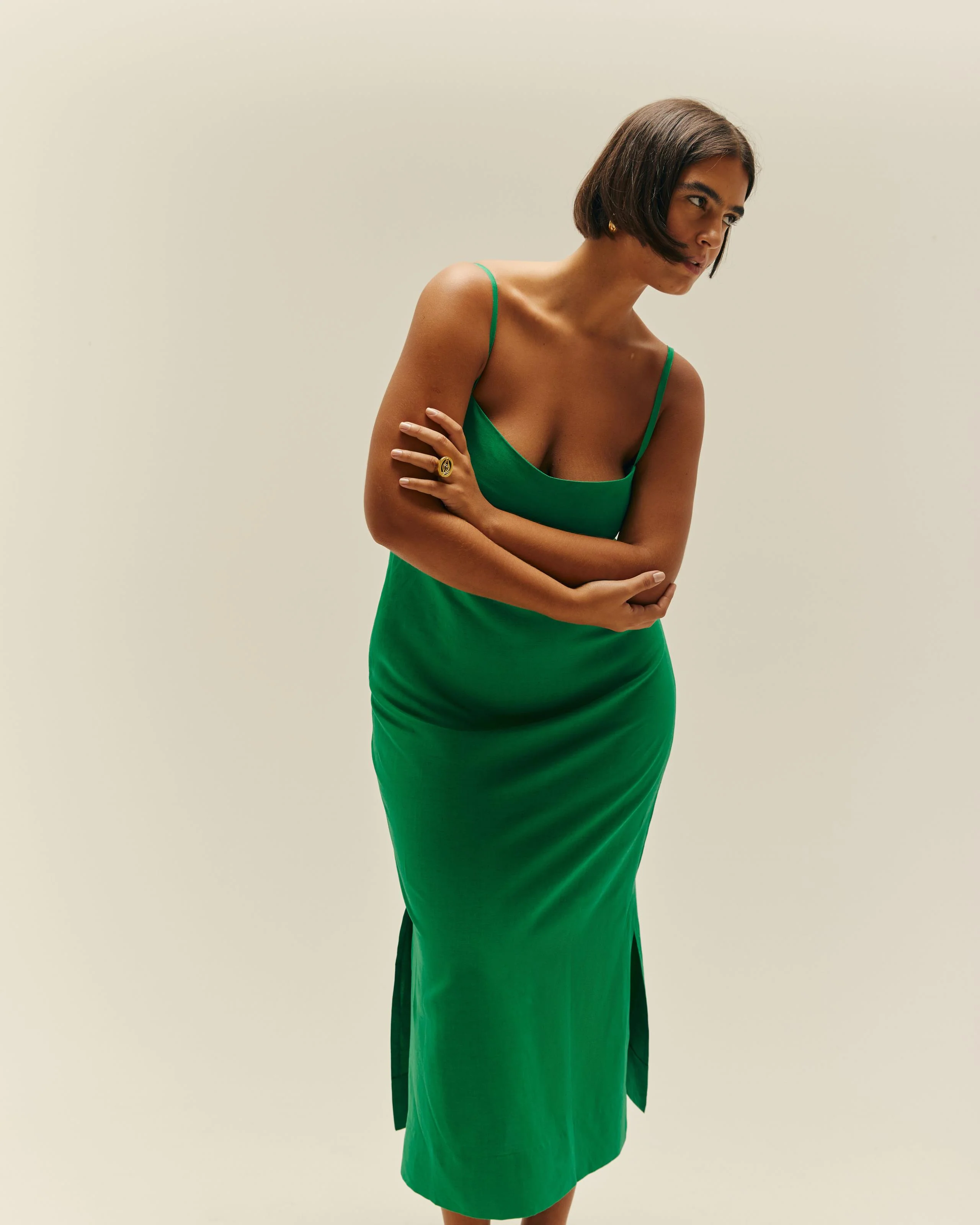 AGATHA DRESS DIGITAL GREEN - Image 4