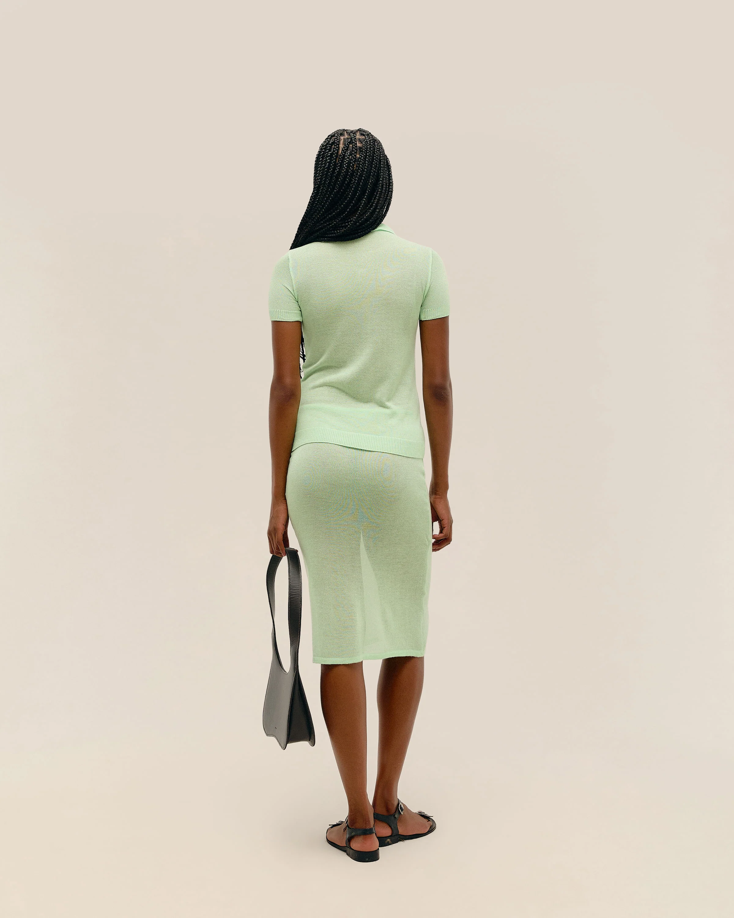 AMELIA KNIT SHIRT CANOAS GREEN - Image 3