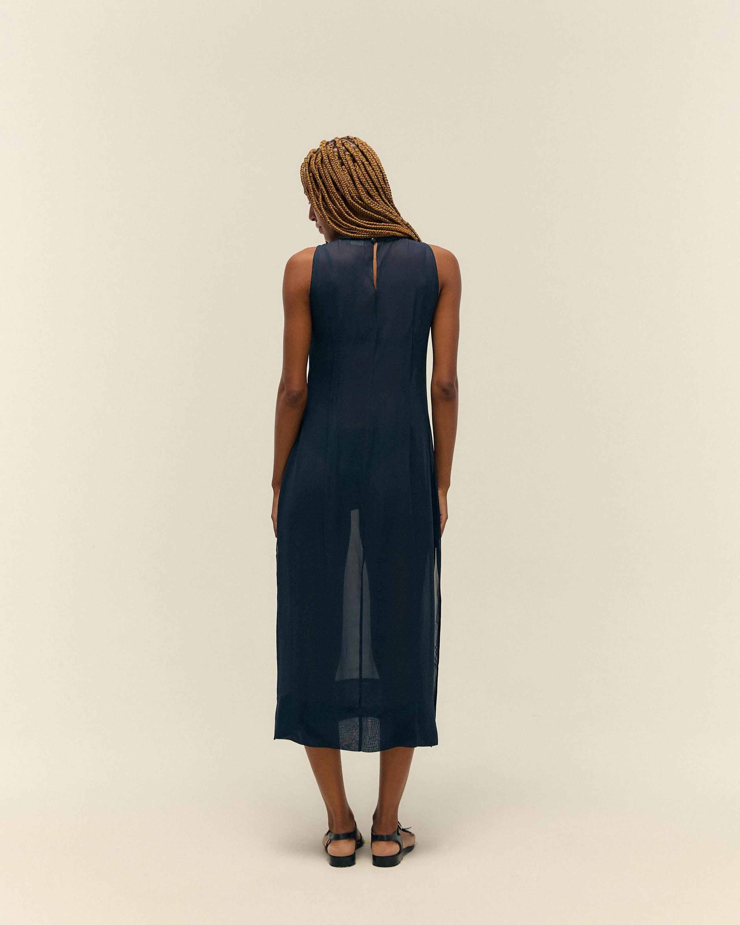 BARBARA DRESS DEEP BLUE - Image 2