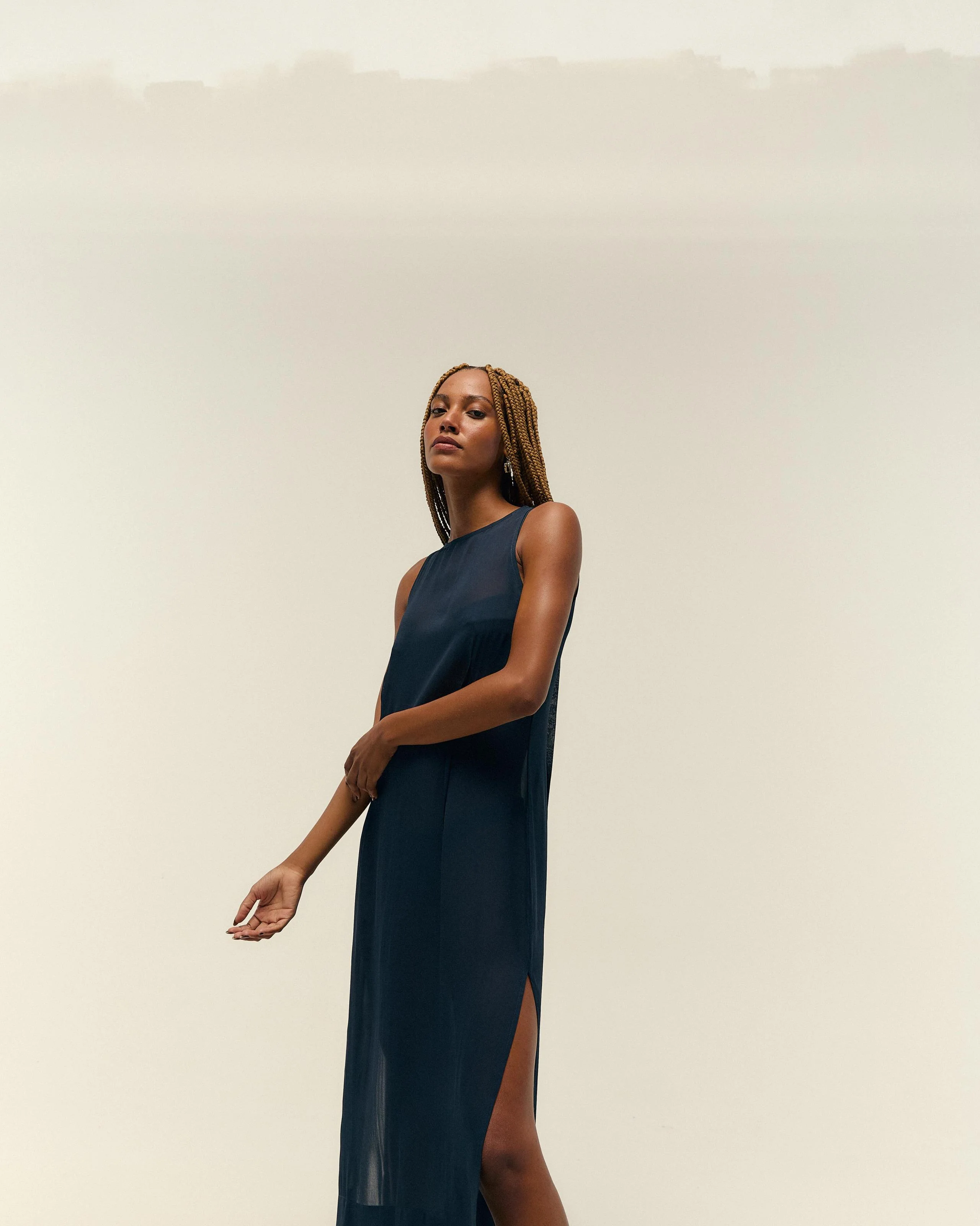 BARBARA DRESS DEEP BLUE - Image 3