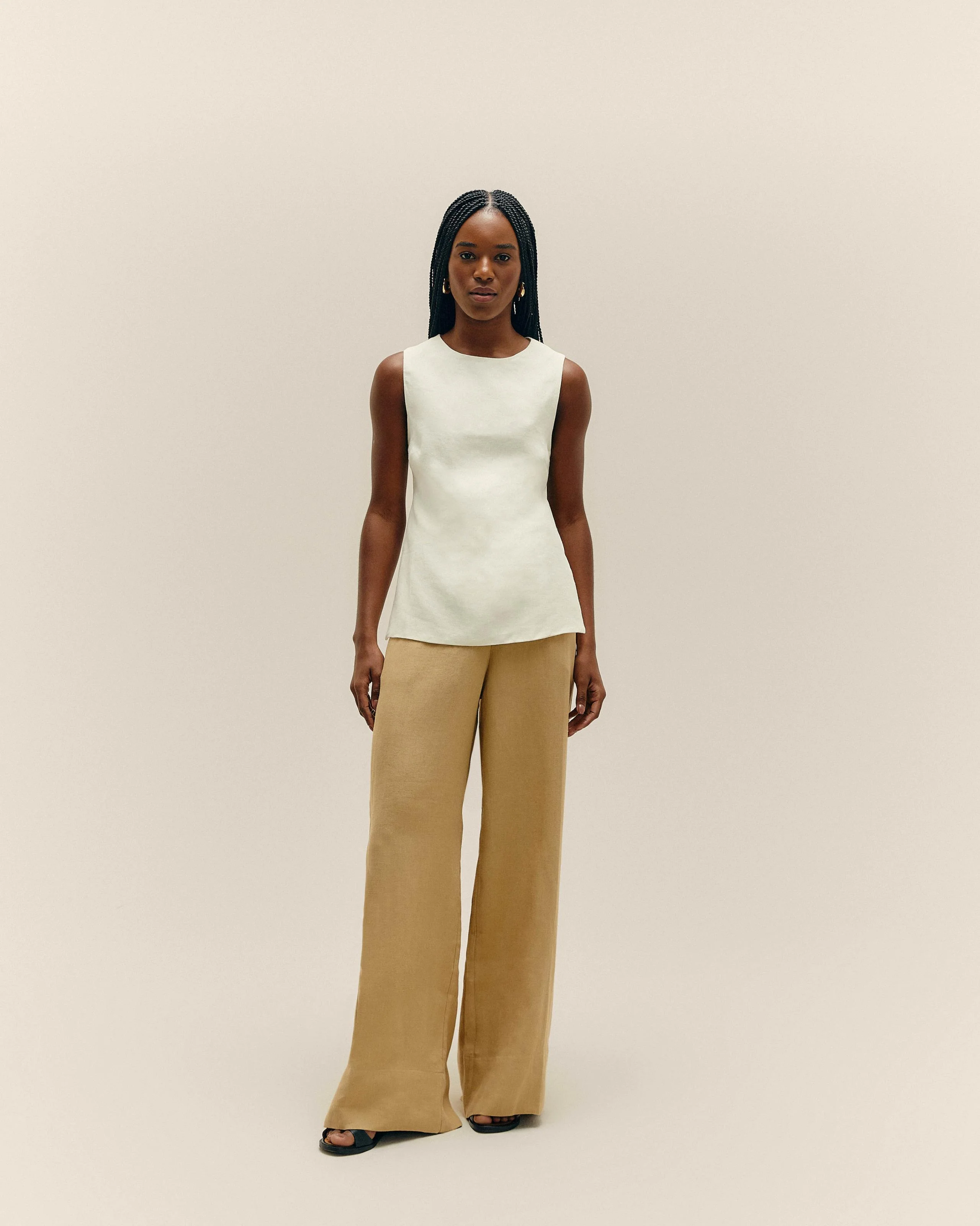 BLUSA ALESSANDRA LINHO OFF-WHITE - Image 4