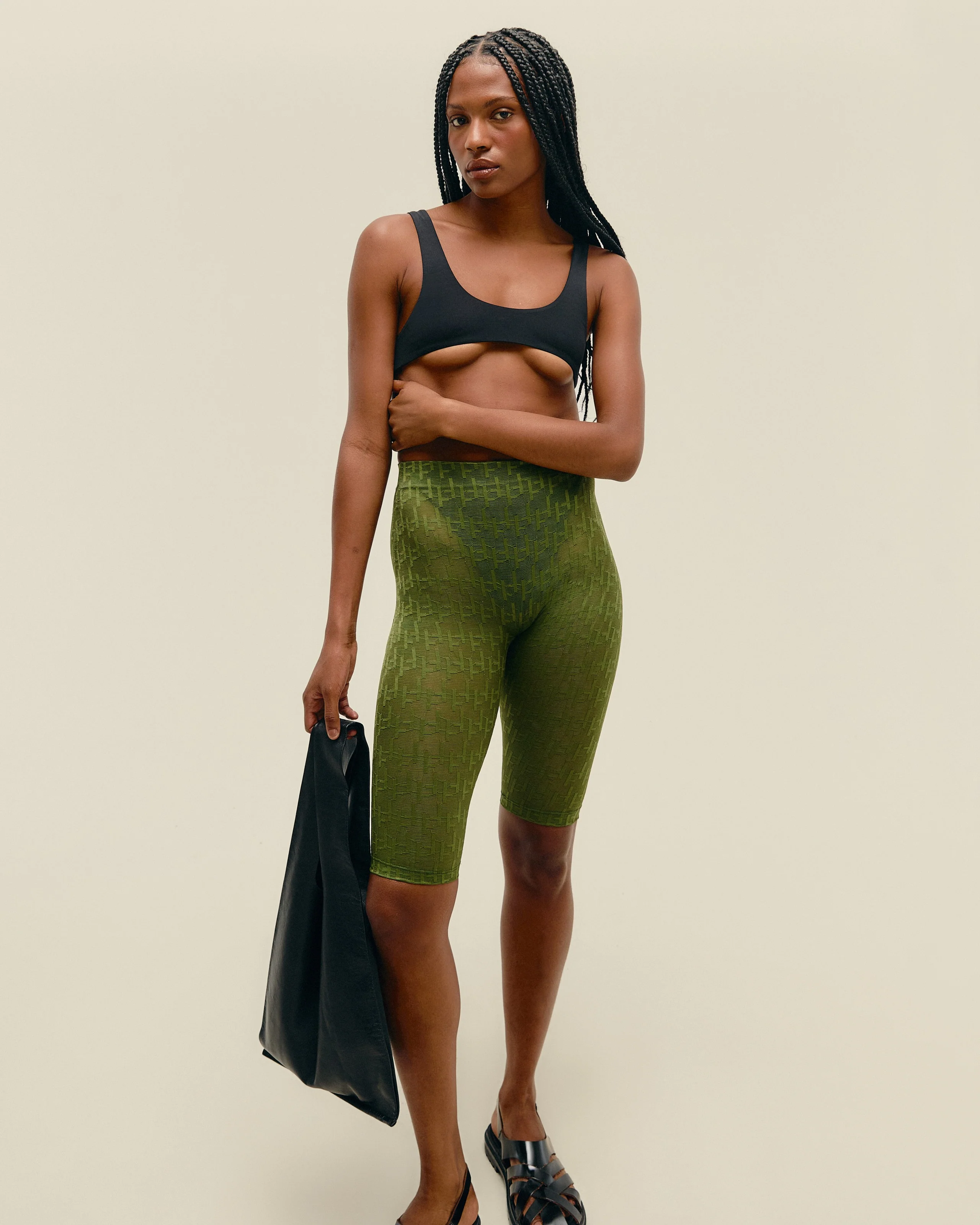 BRIGETTE PANTS OLIVE GREEN - Image 3