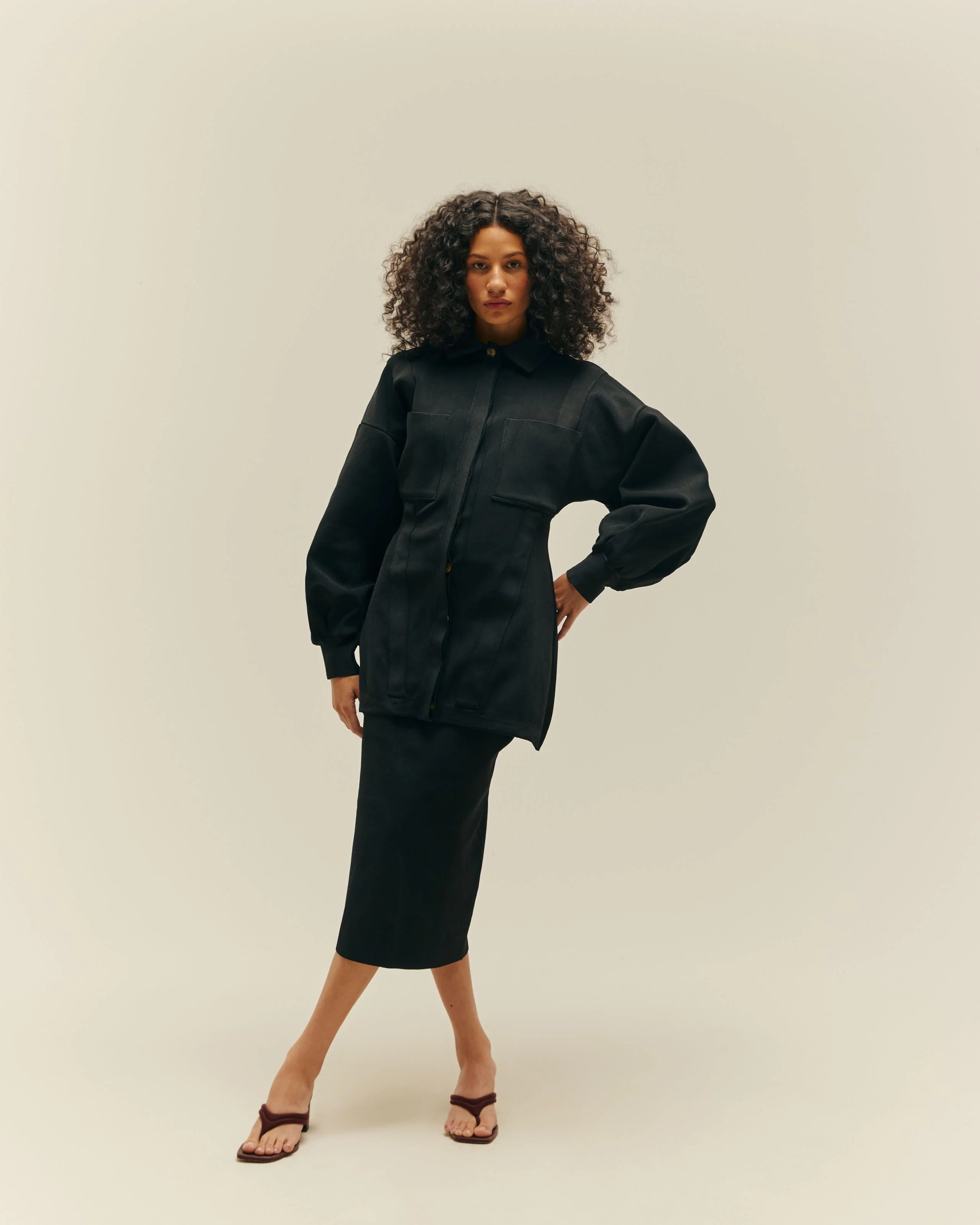 CASACO THEODORA TRICOT BLACK - Image 3
