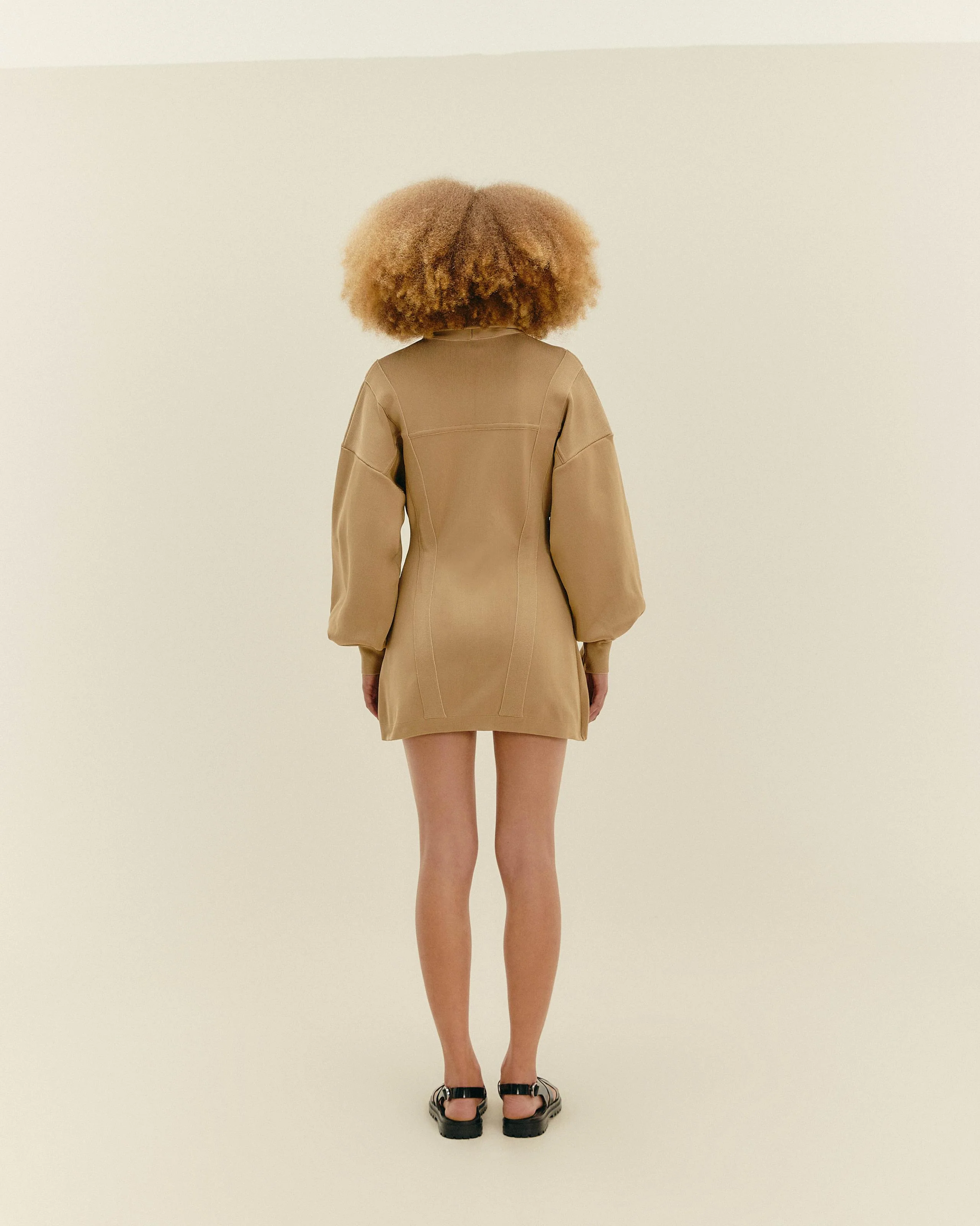 CASACO THEODORA TRICOT STRAW BEIGE - Image 3