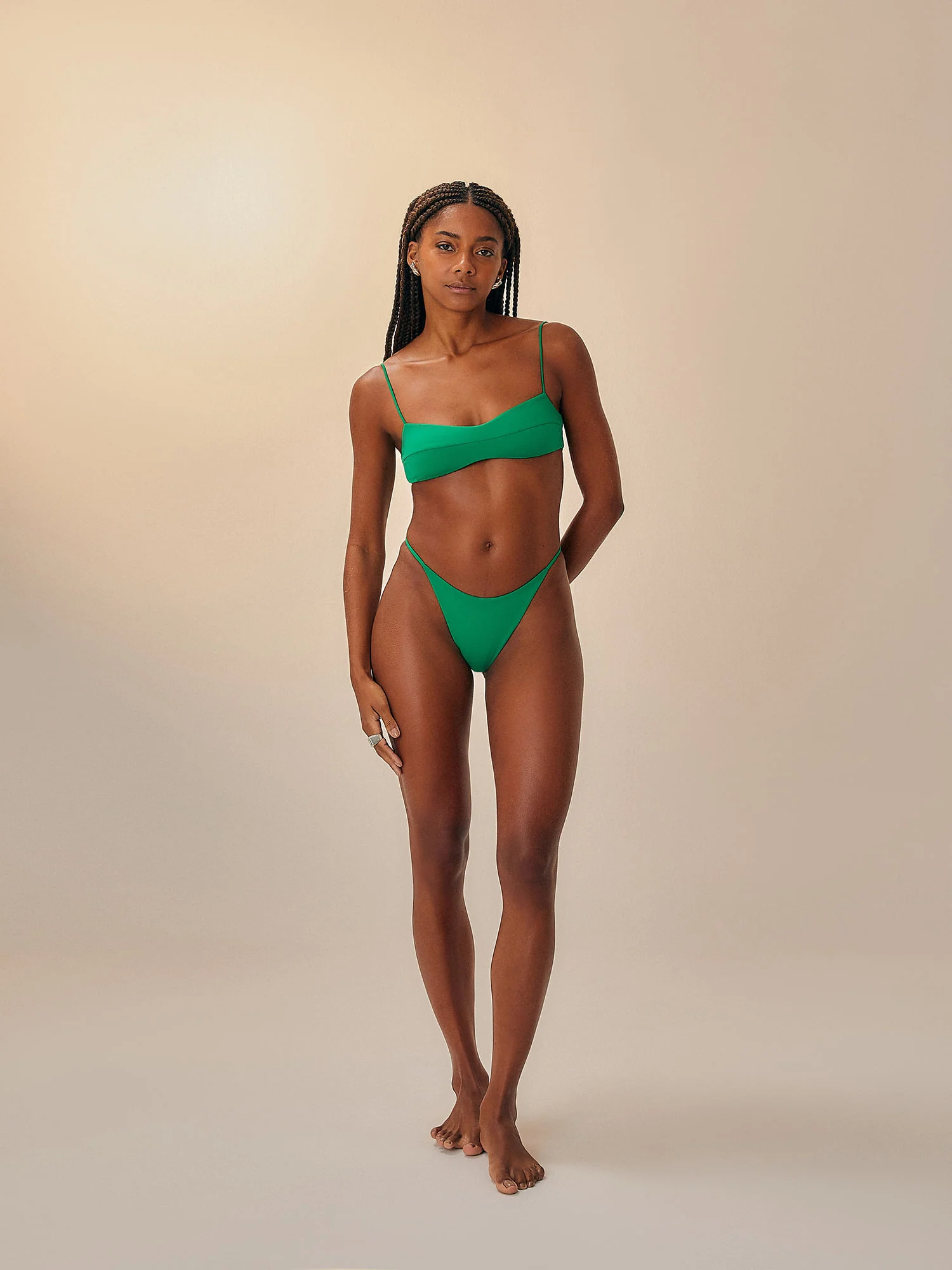 CLARA BOTTOM DIGITAL GREEN