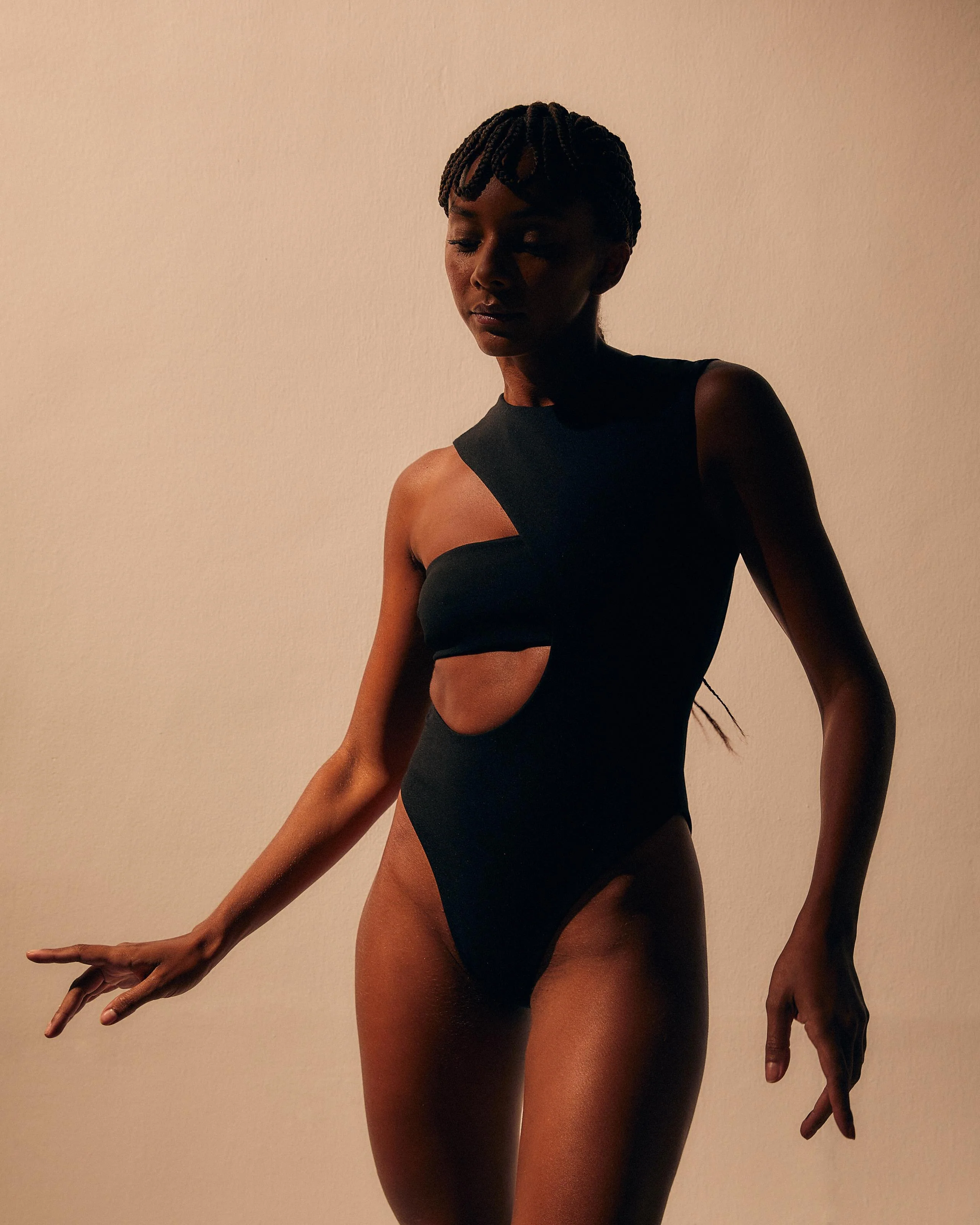 CREPE 80S SWIMSUIT BLACK - Image 3