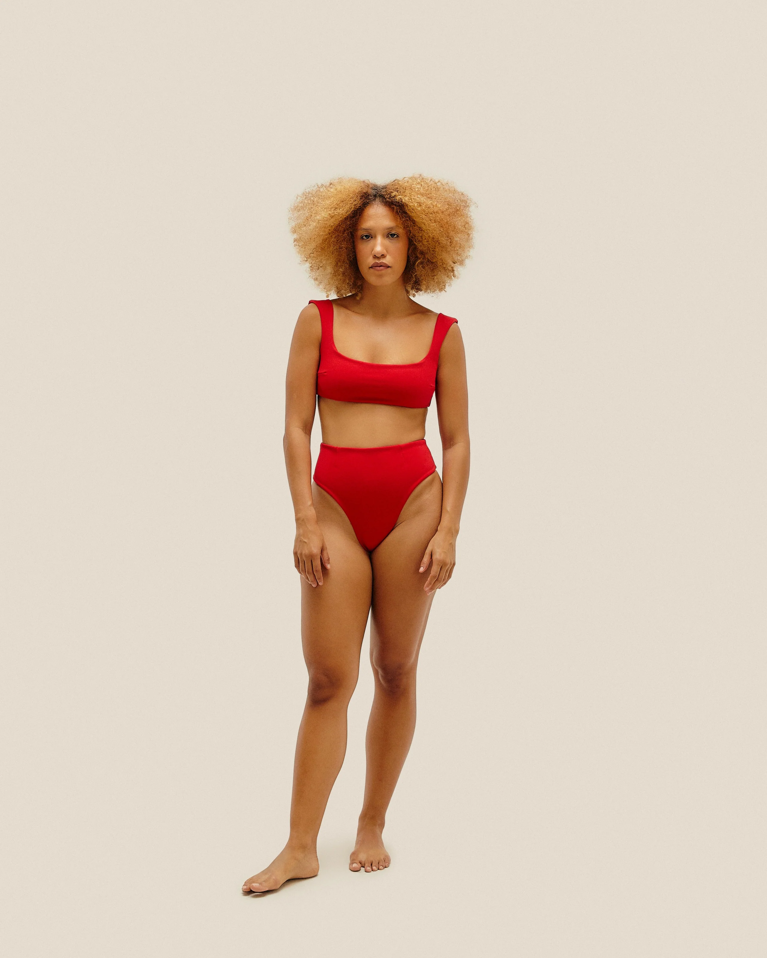 CREPE BRIGITTE TOP RED - Image 2