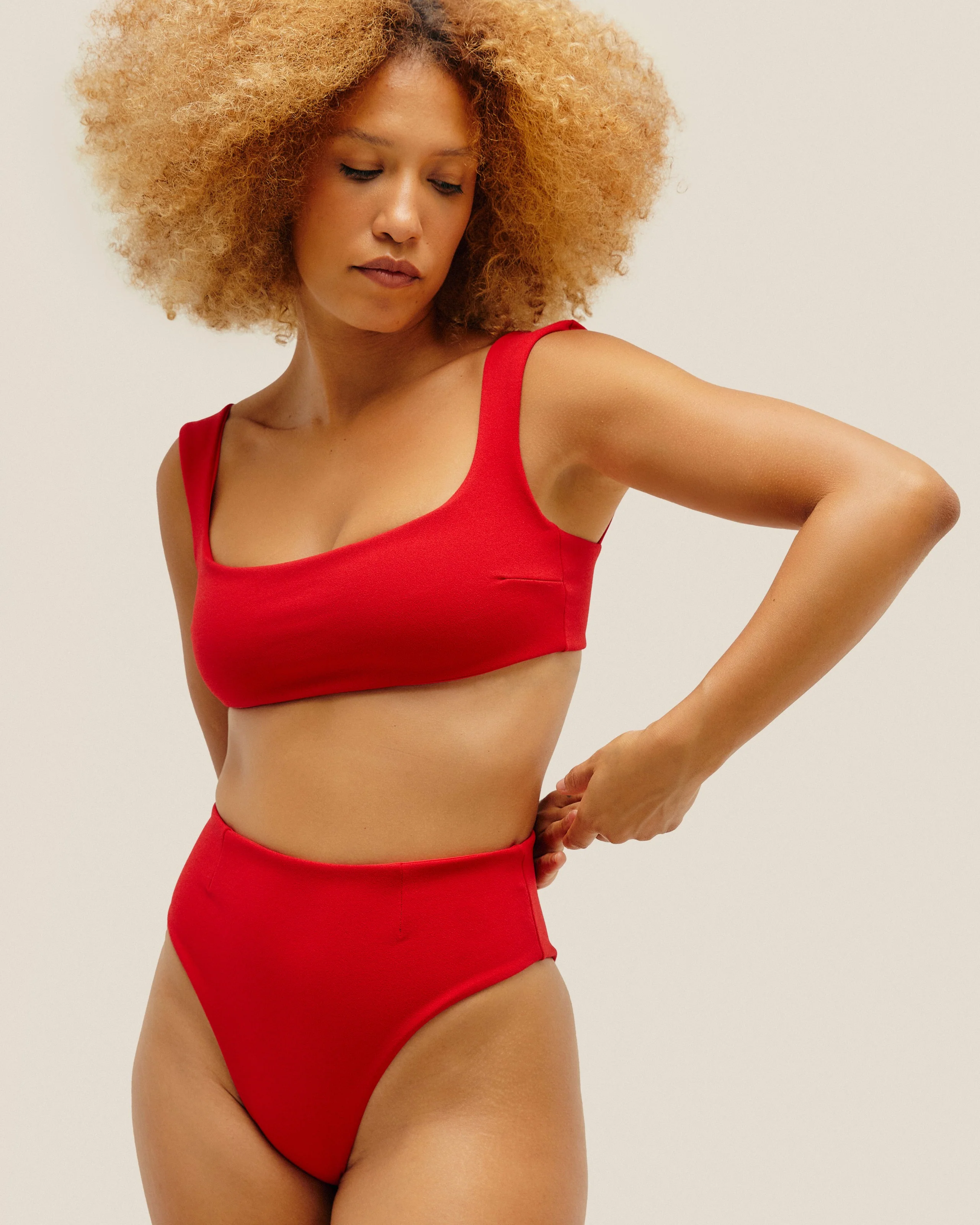 CREPE BRIGITTE TOP RED - Image 4