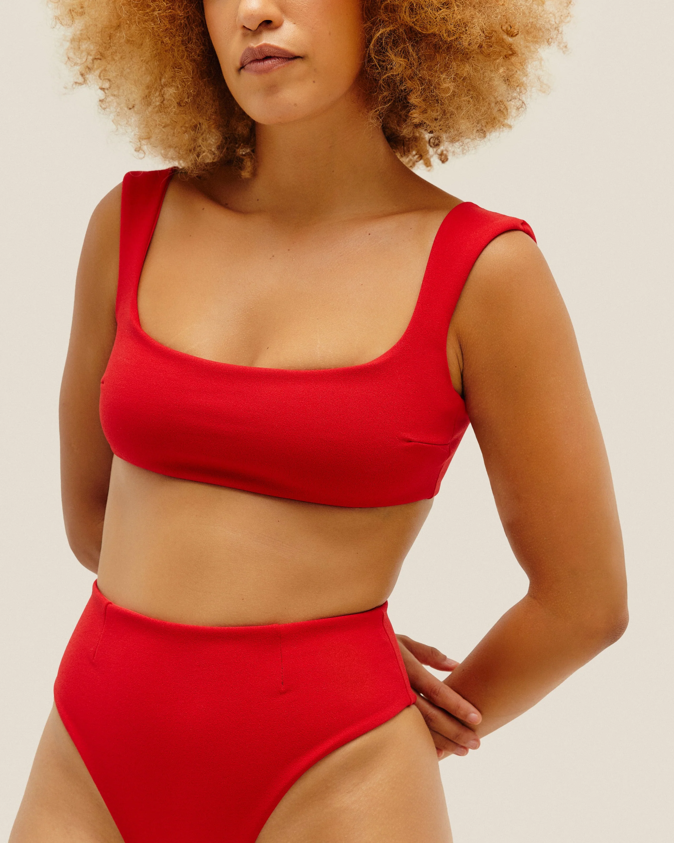 CREPE BRIGITTE TOP RED - Image 5