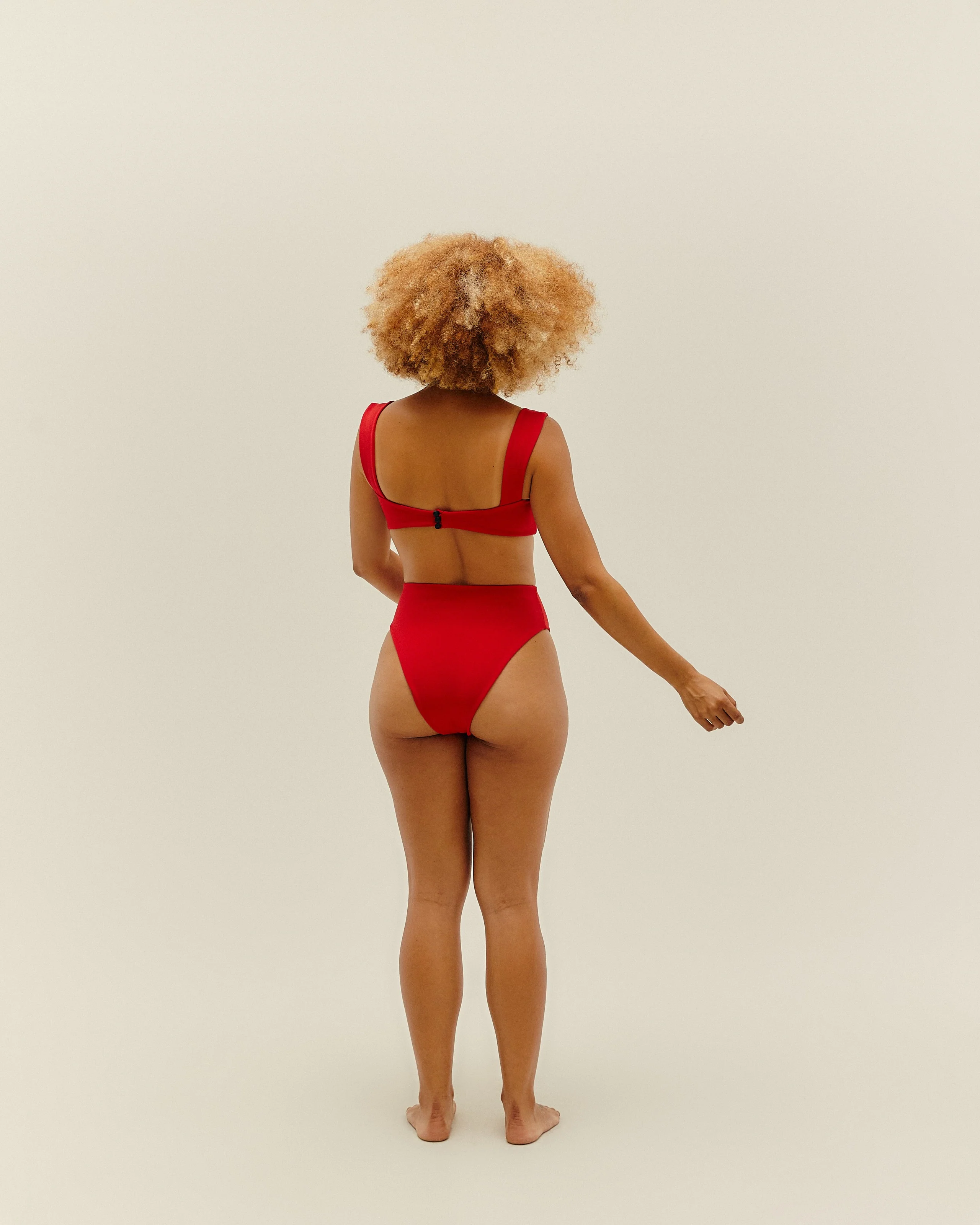 CREPE CLASSIC HOTPANTS RED - Image 2