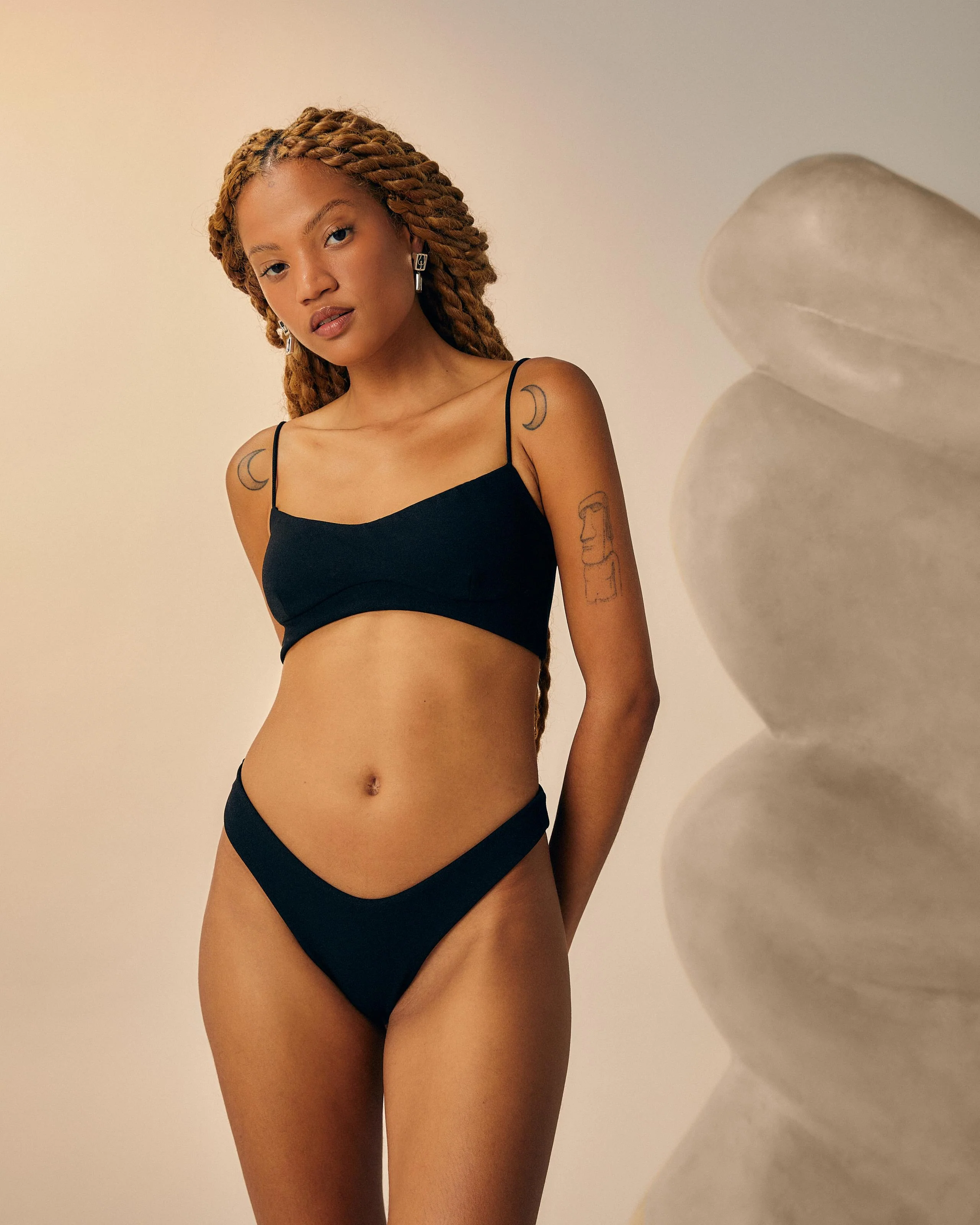 CREPE JEN TOP BLACK - Image 3