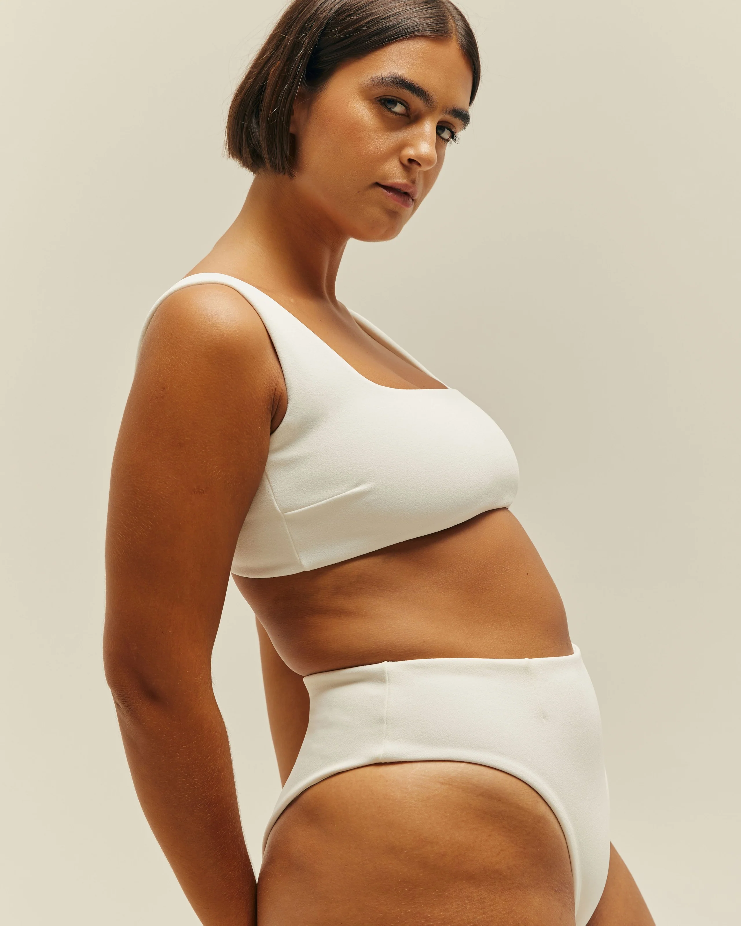 CREPE MANU TOP OFF-WHITE - Image 4