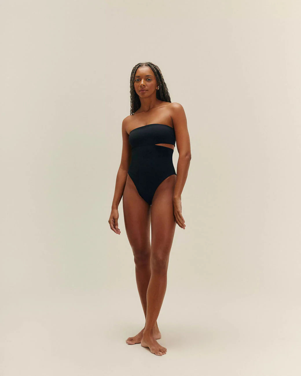 CREPE RENATA SWIMSUIT BLACK