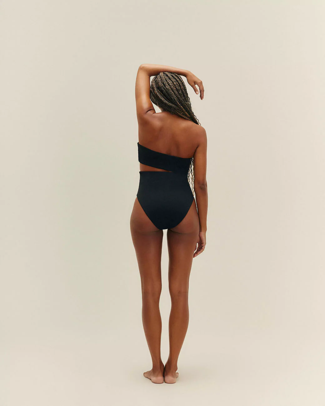 CREPE RENATA SWIMSUIT BLACK - Image 2