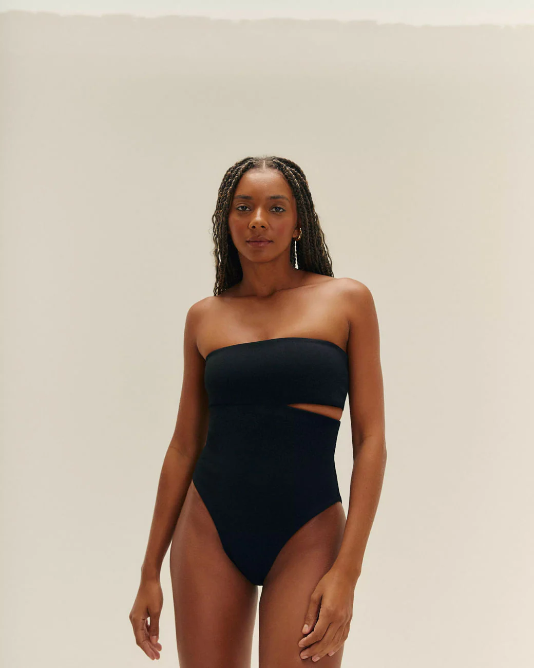 CREPE RENATA SWIMSUIT BLACK - Image 3