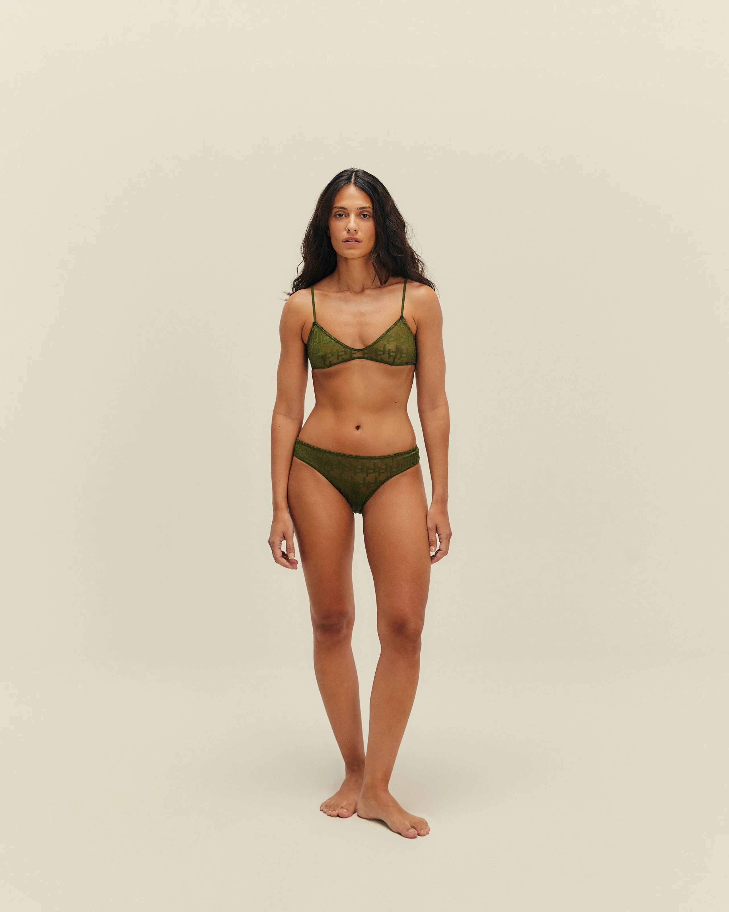 CRIS TOP OLIVE GREEN