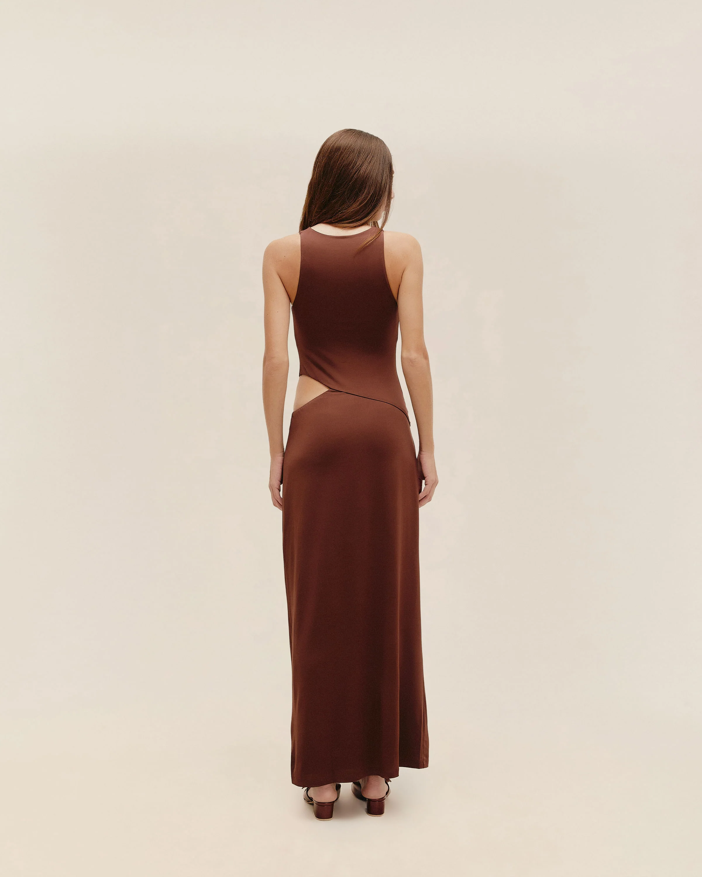 CUT OUT DRESS BRAUNA BROWN - Image 2