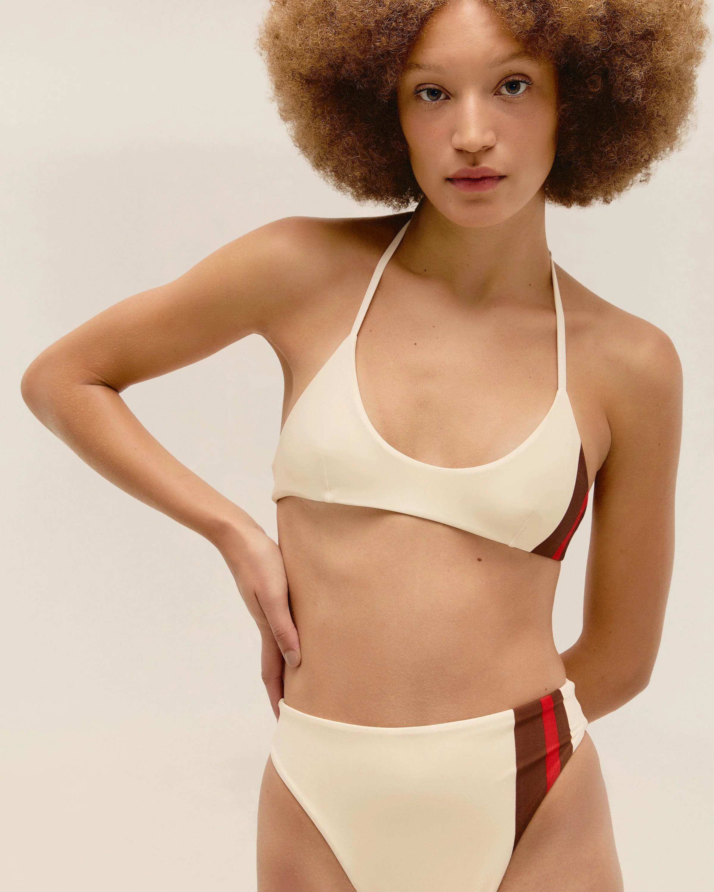 DUDA TOP WHITE SPORT STRIPES - Image 4