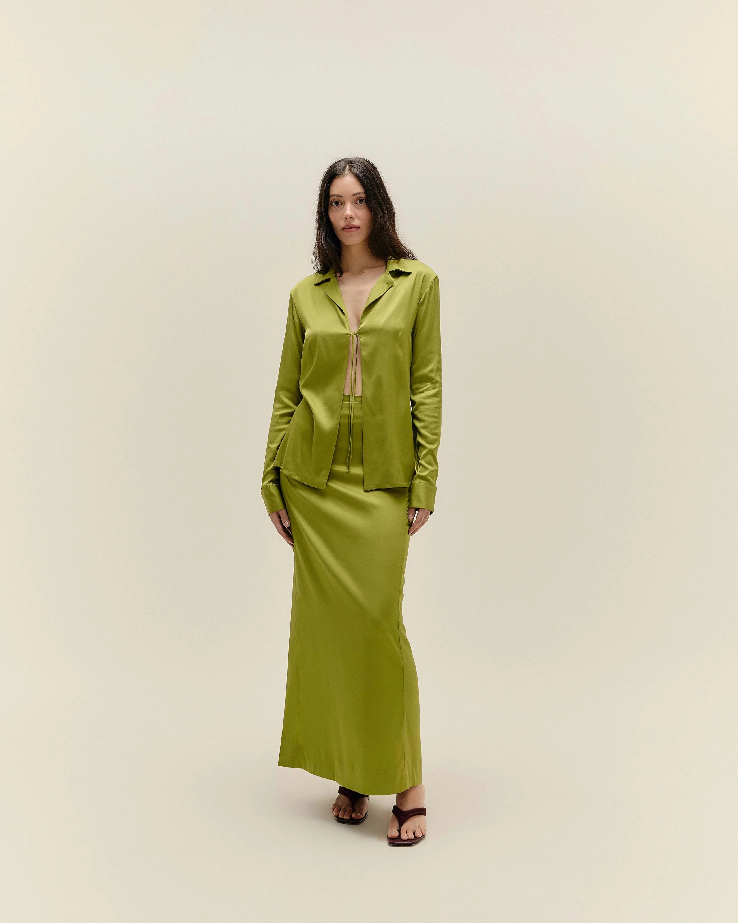 ESTELLA SHIRT SEED GREEN