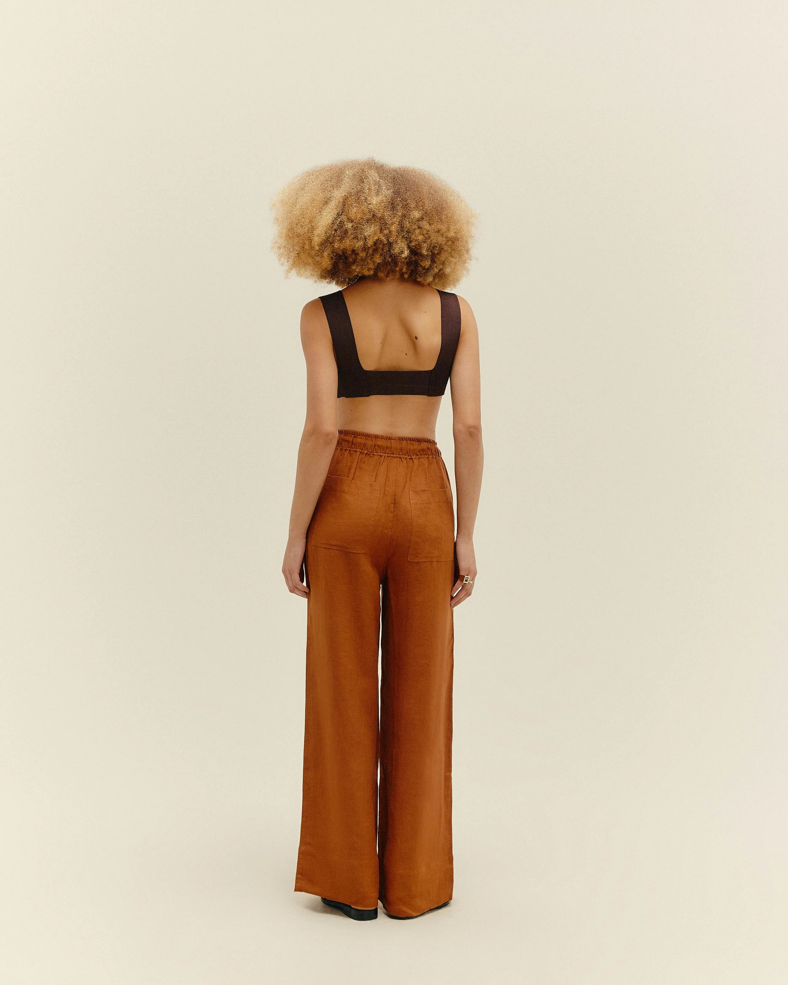 IRENE PANTS MID BROWN - Image 2
