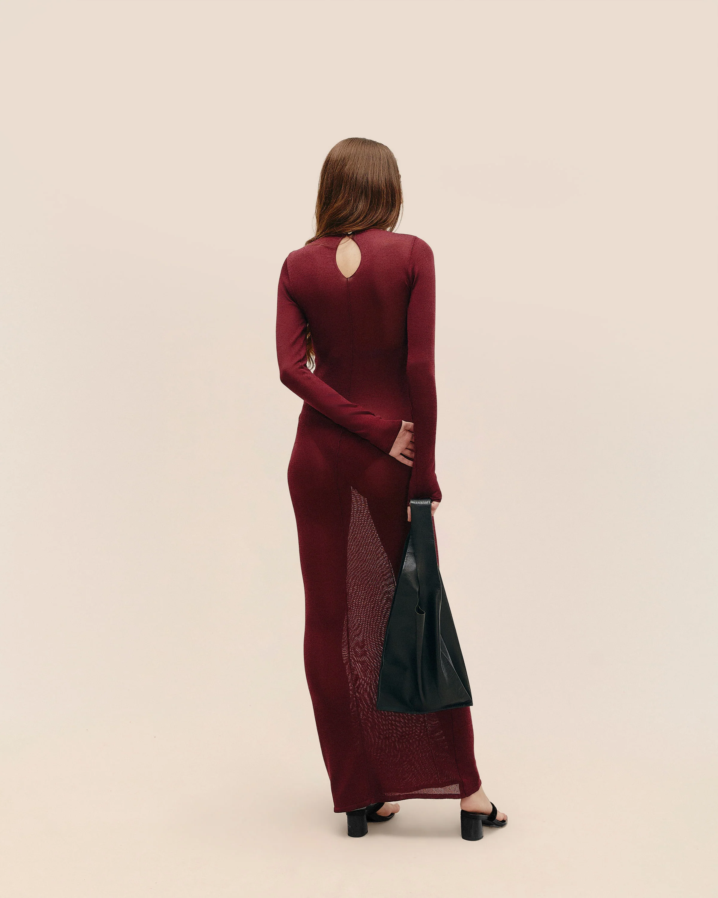 ISADORA KNIT DRESS MARSALA - Image 2
