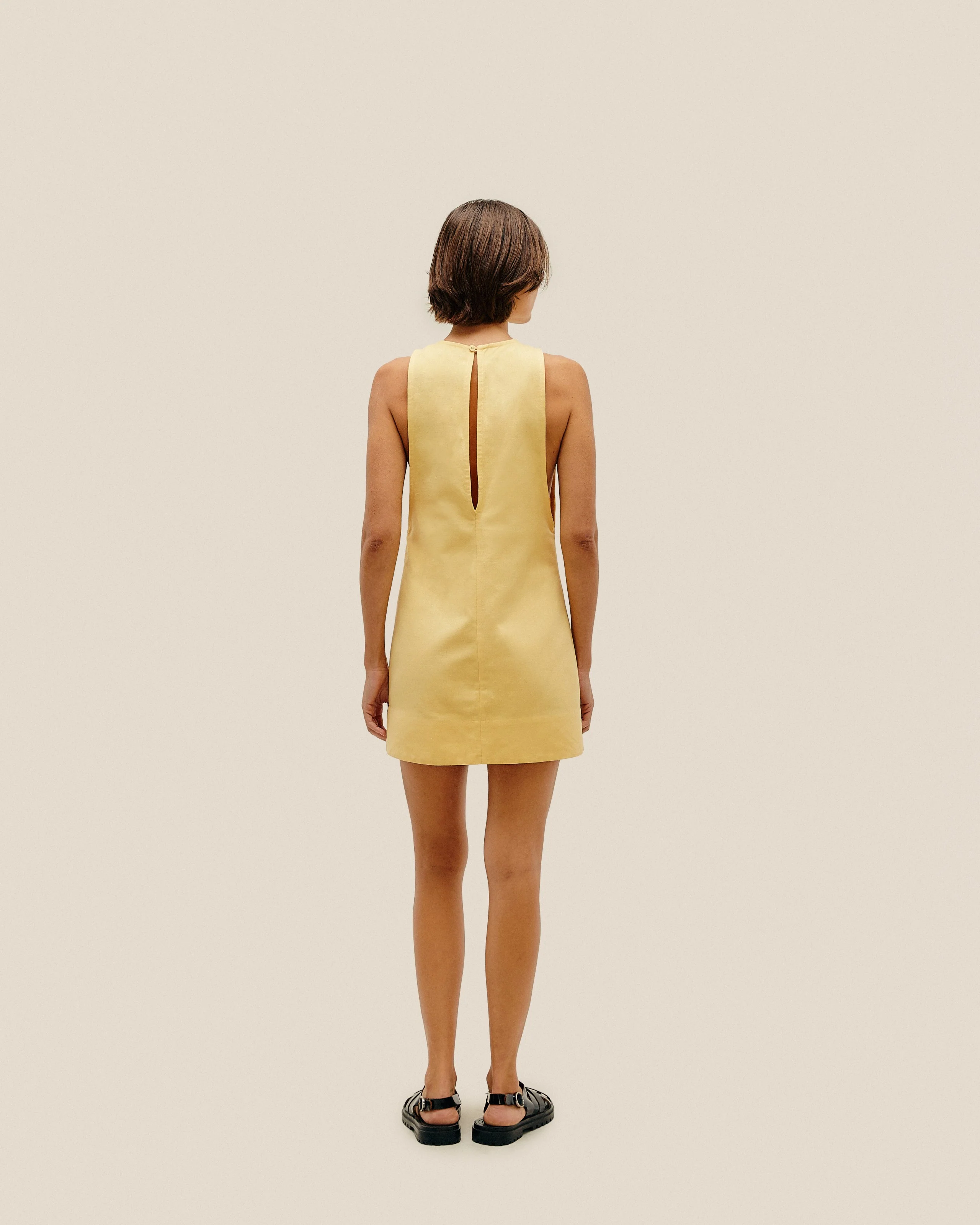 IVA MINI DRESS BEAM YELLOW - Image 2