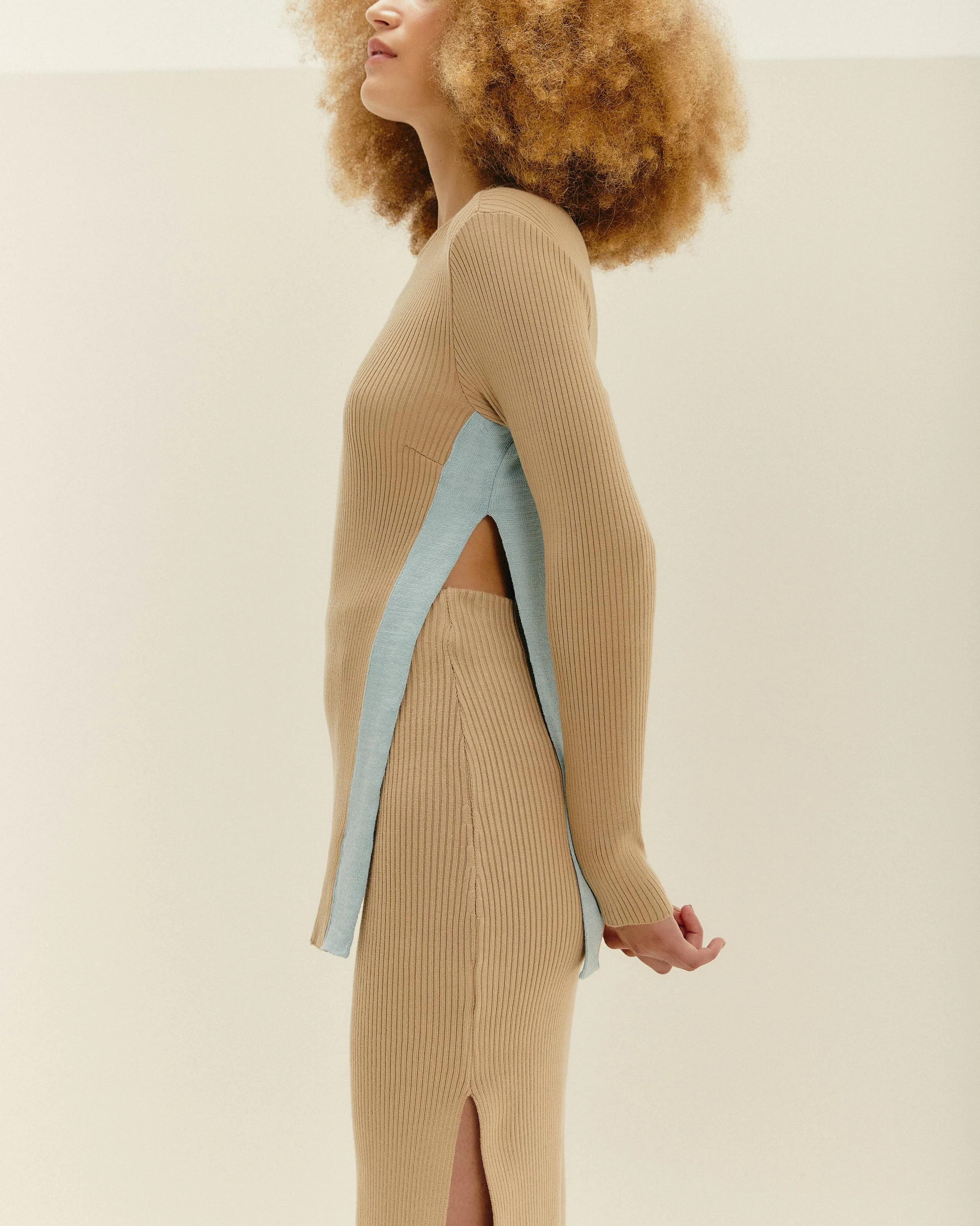 KNIT ALEXIA SHIRT CUBAN SAND - Image 4