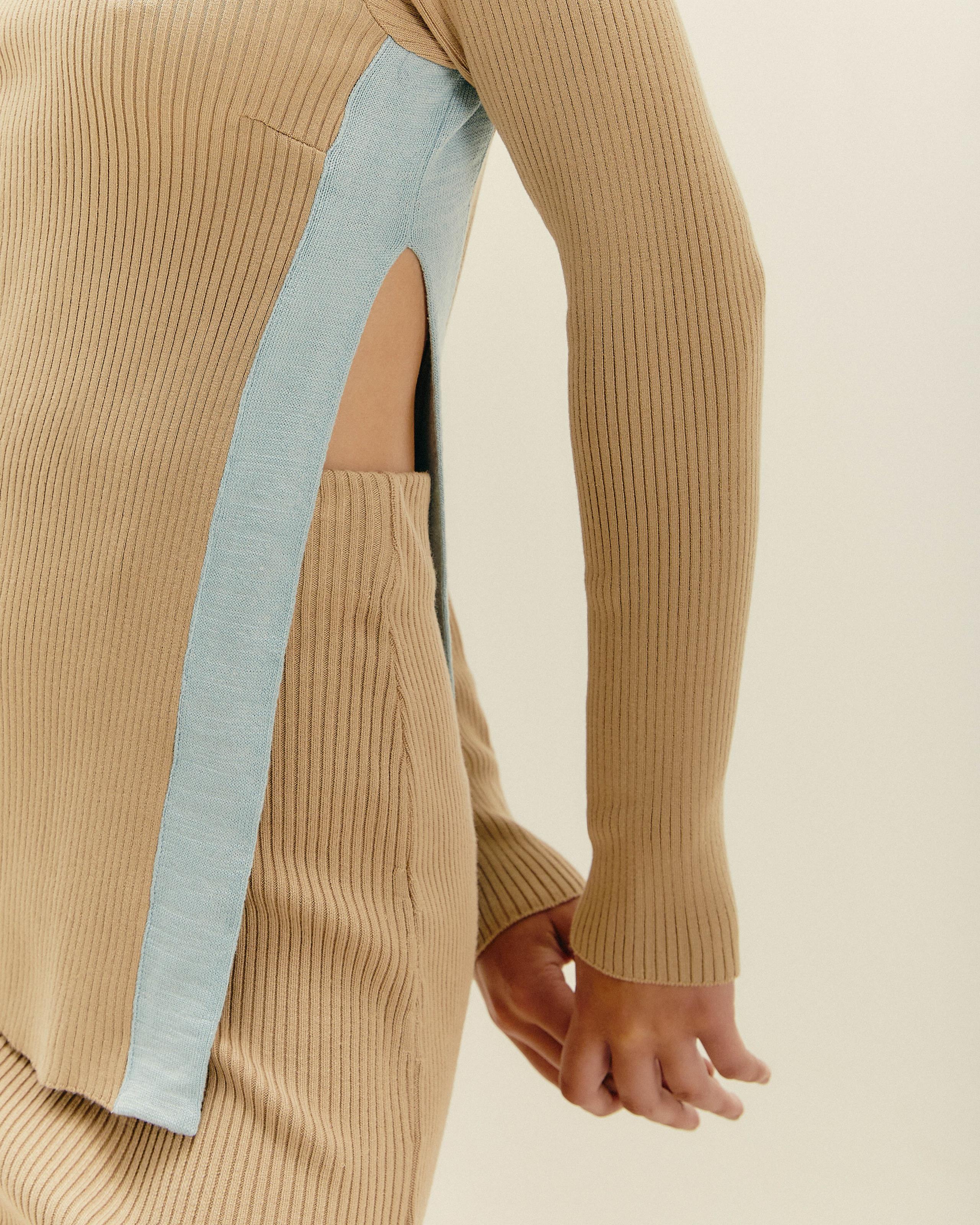 KNIT ALEXIA SHIRT CUBAN SAND - Image 5