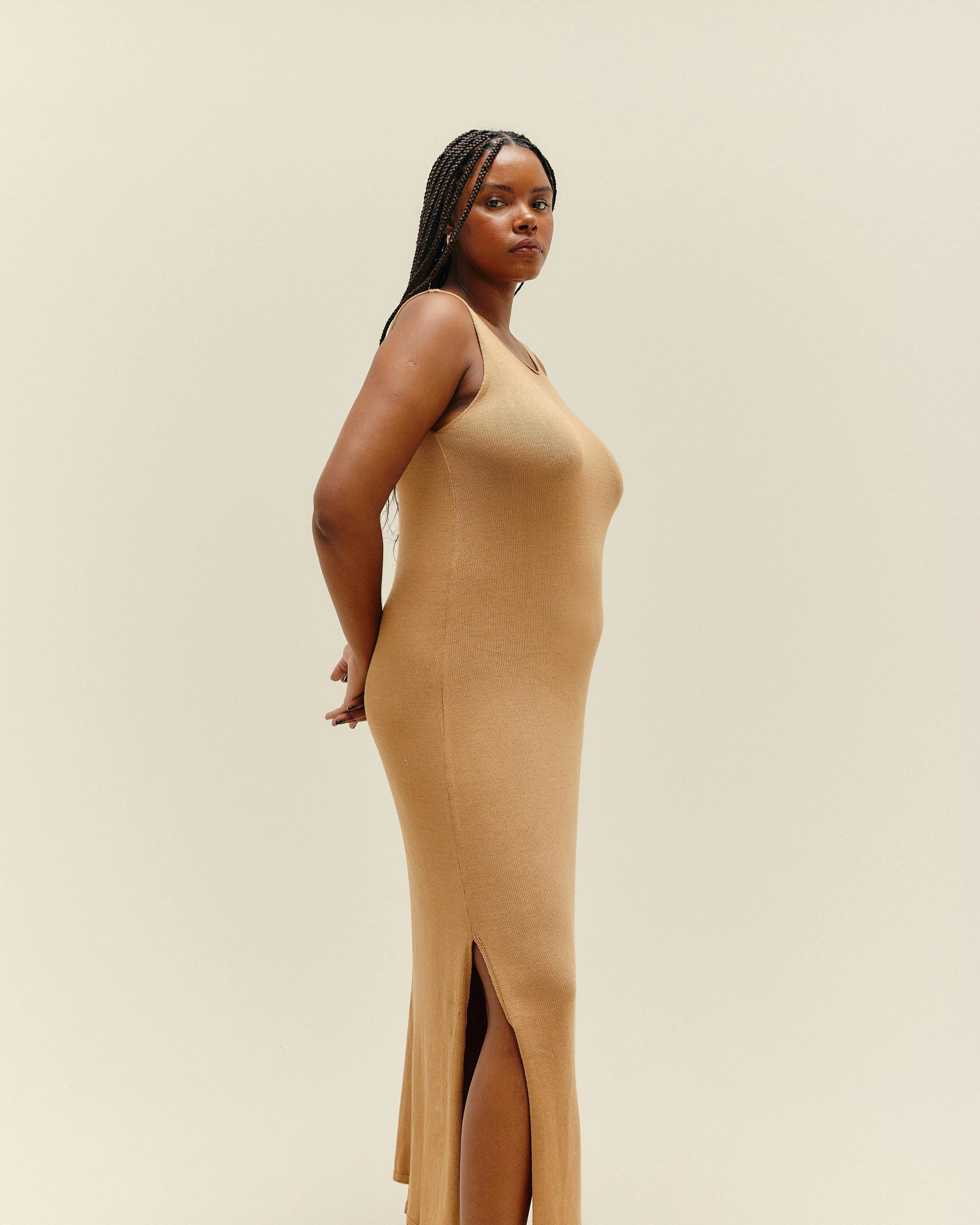 KNIT BETA DRESS CUBAN SAND - Image 3