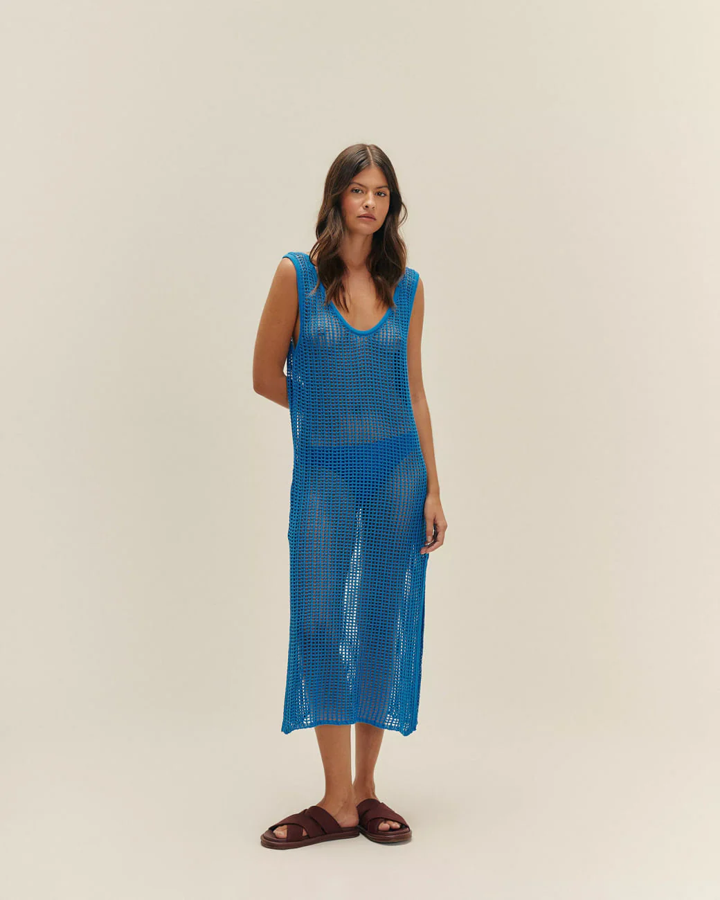 KNIT BETH DRESS RIO BLUE - Image 5