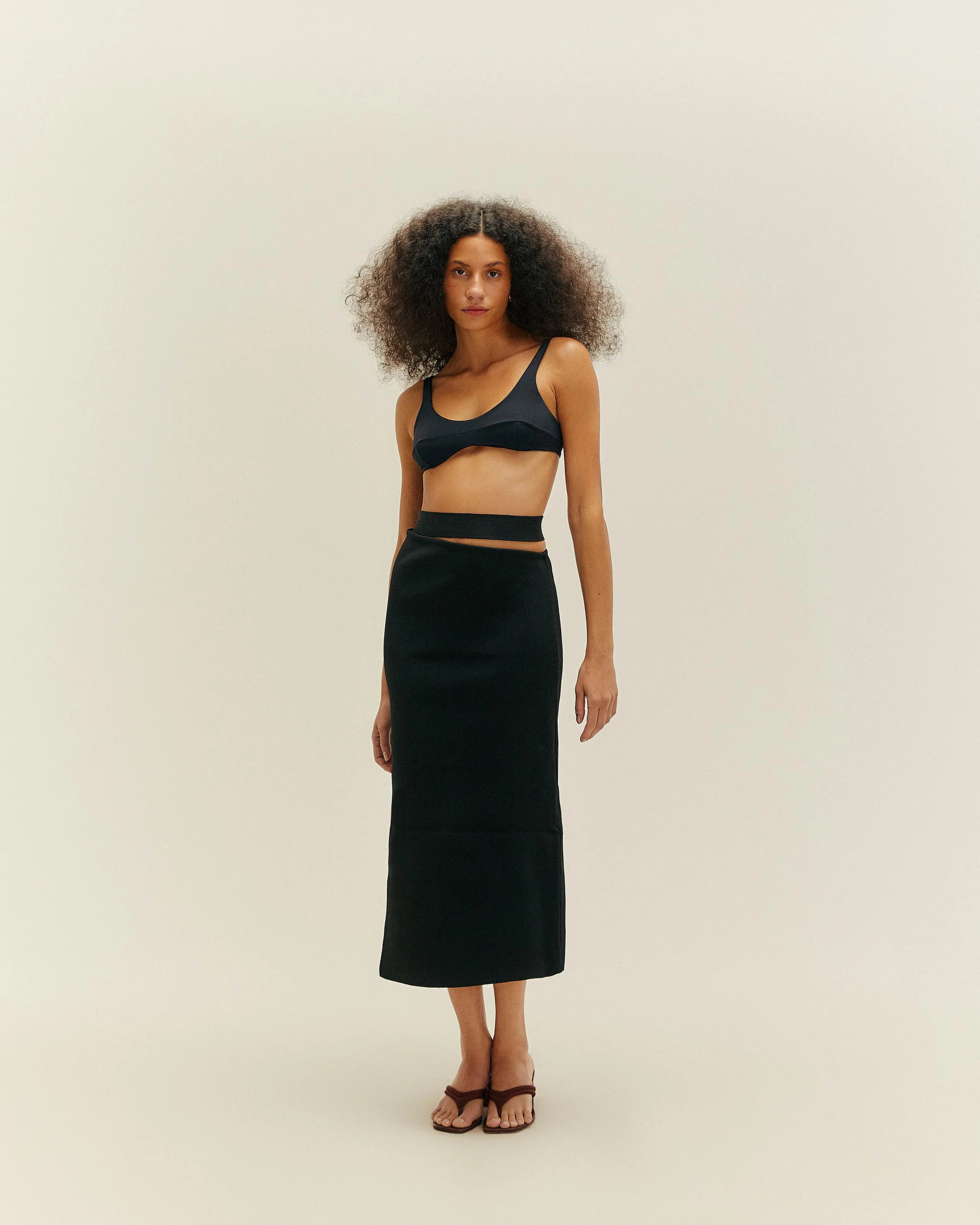 KNIT CICA SKIRT BLACK
