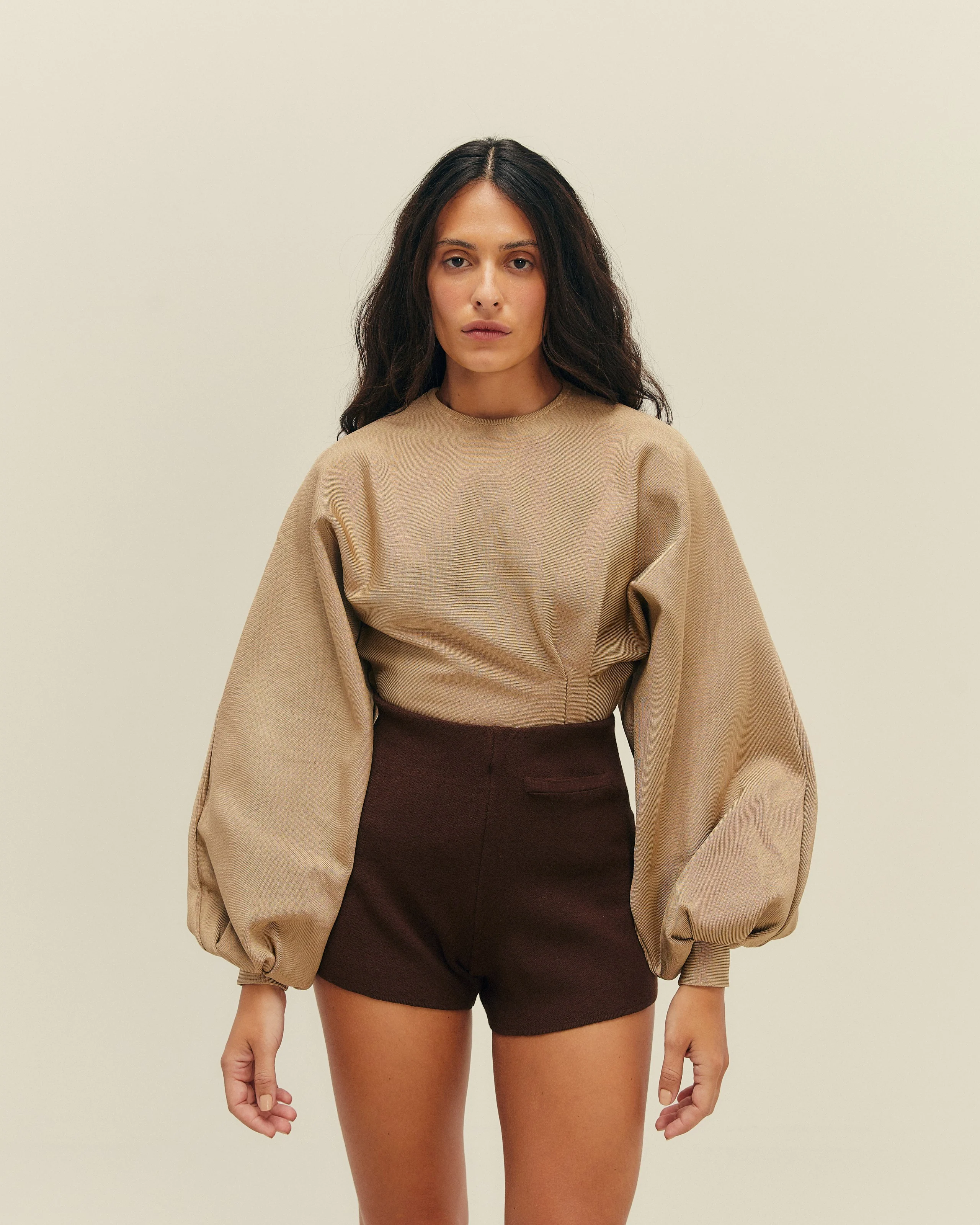 KNIT DARTS ONEPIECE CUBAN SAND - Image 3