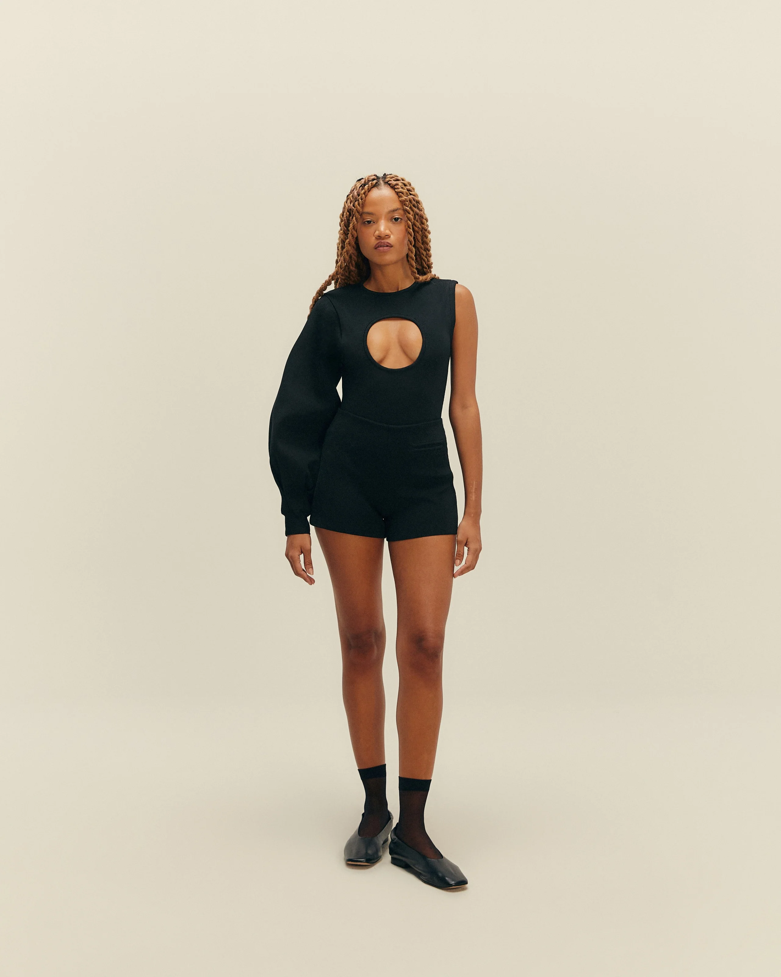KNIT IGI ONE PIECE BLACK