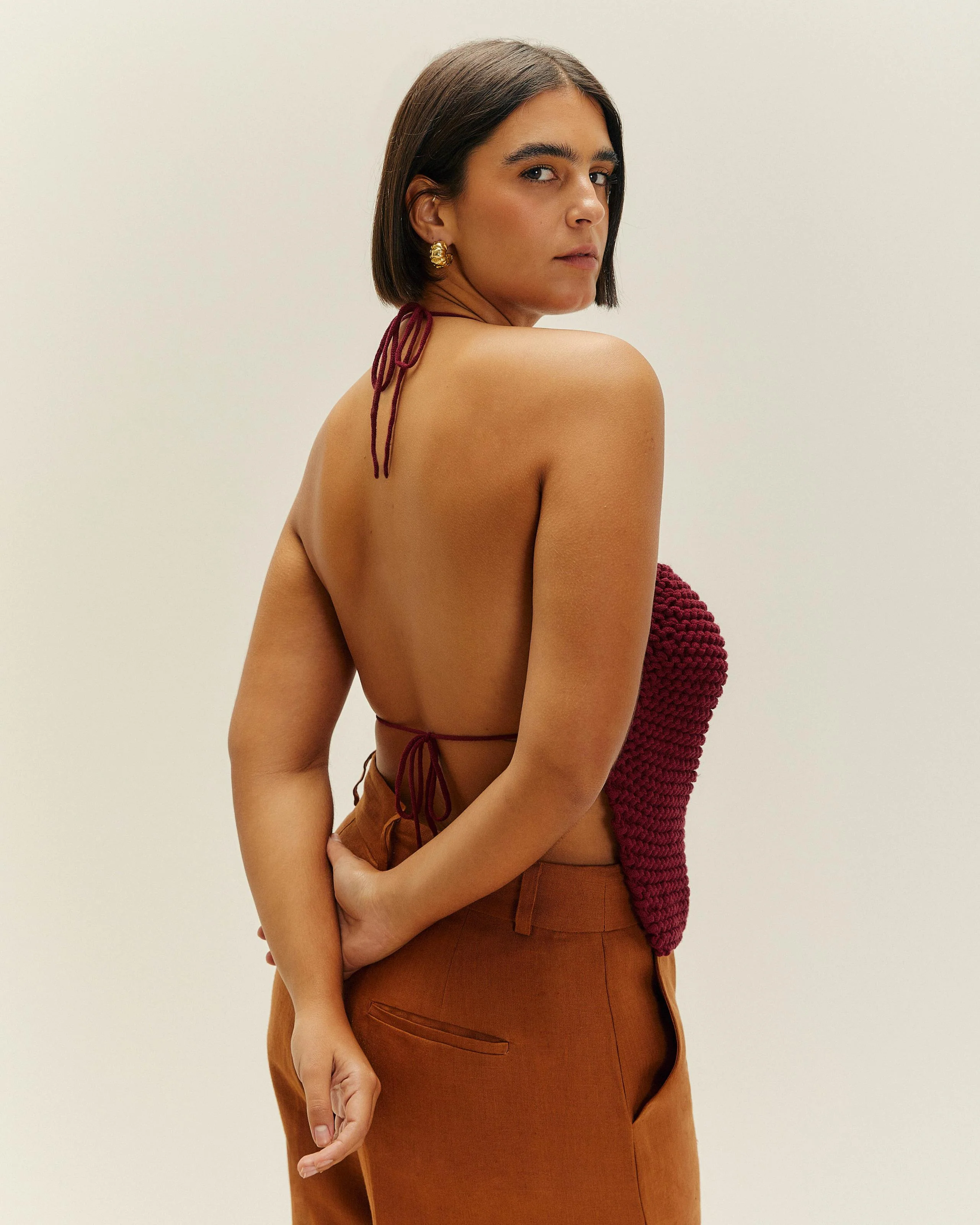 KNIT LAILA TOP BORDEAUX - Image 7