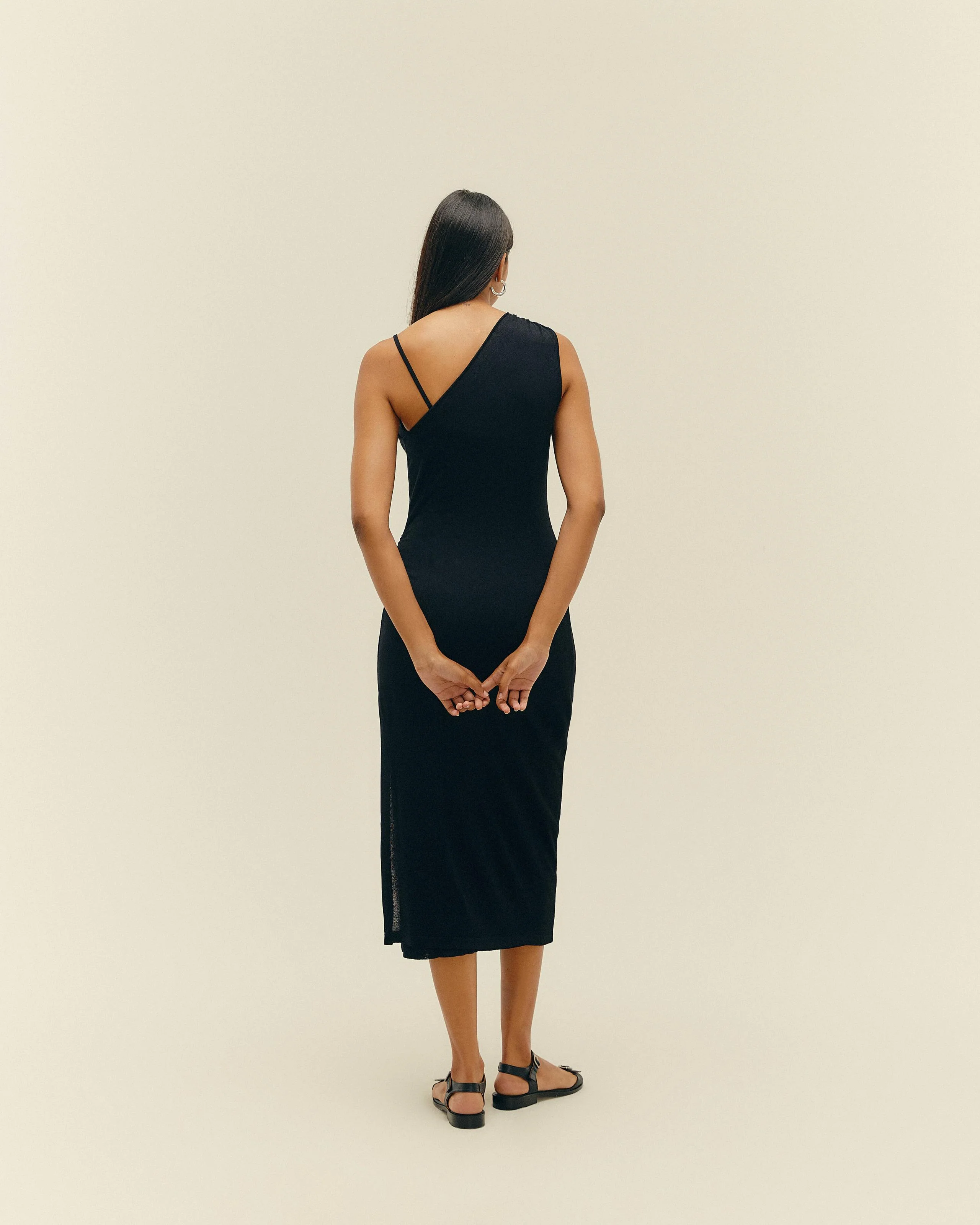 KNIT LORENA DRESS BLACK - Image 2