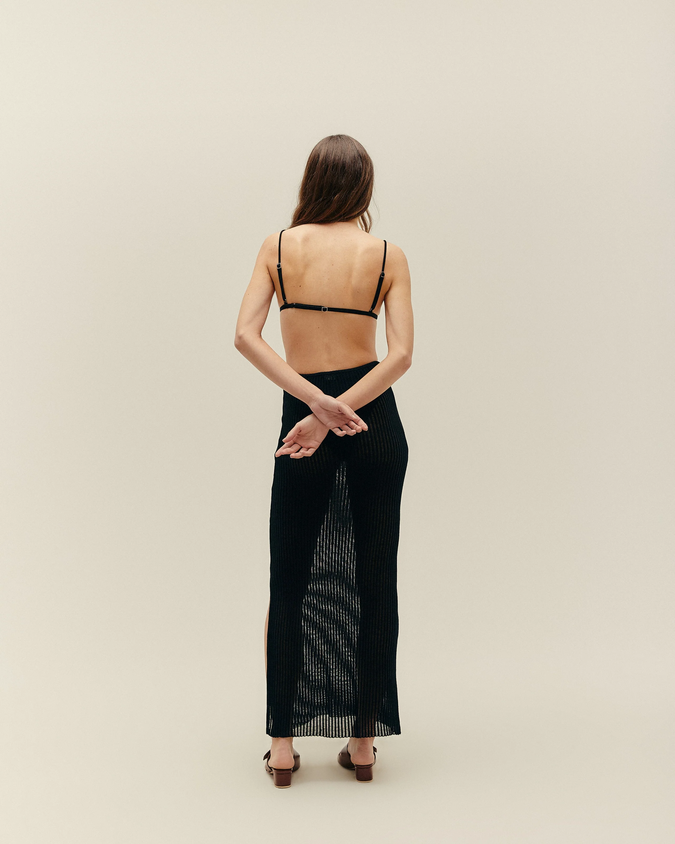 KNIT MAH SKIRT BLACK - Image 4