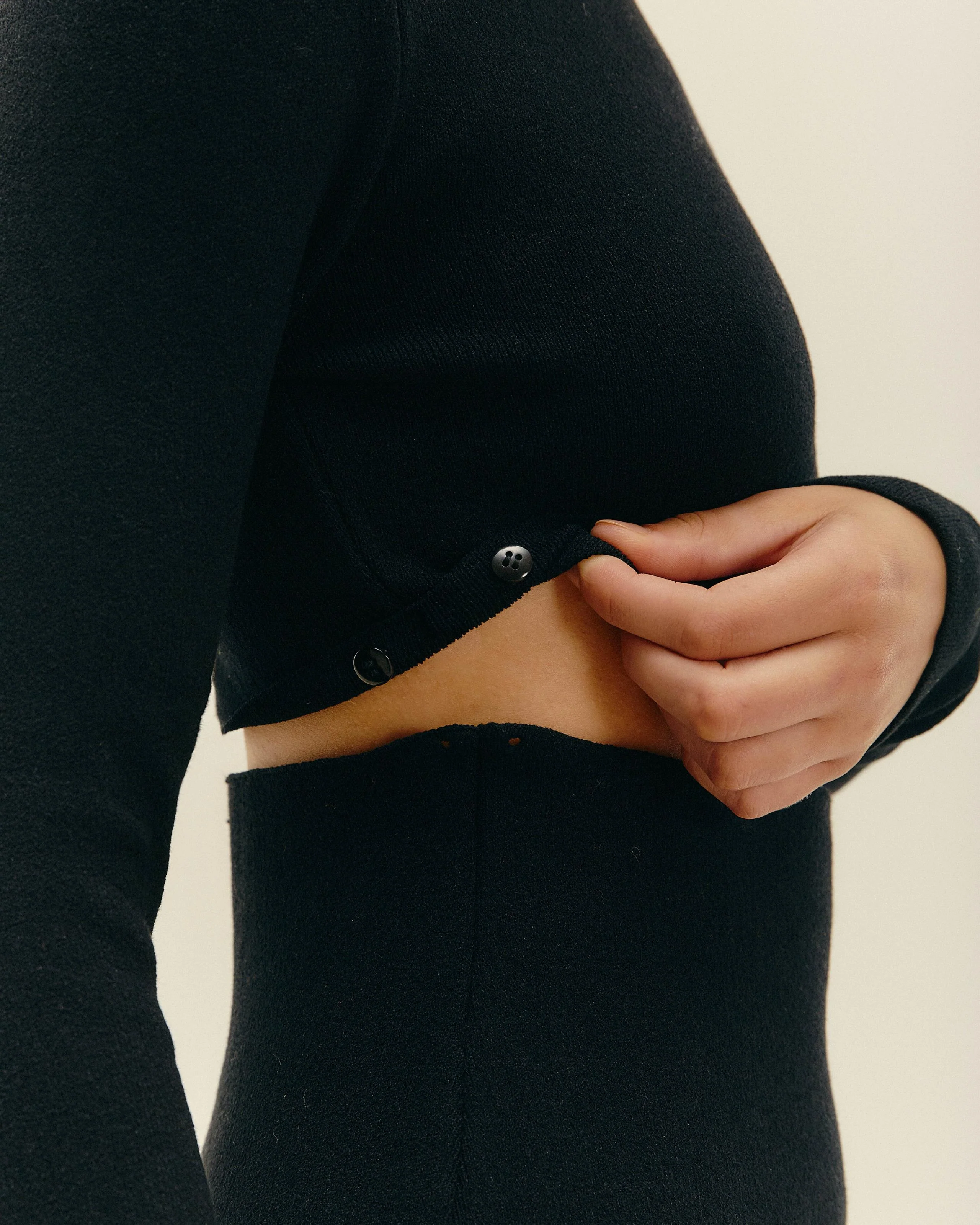 KNIT MARTA SHIRT BLACK - Image 2