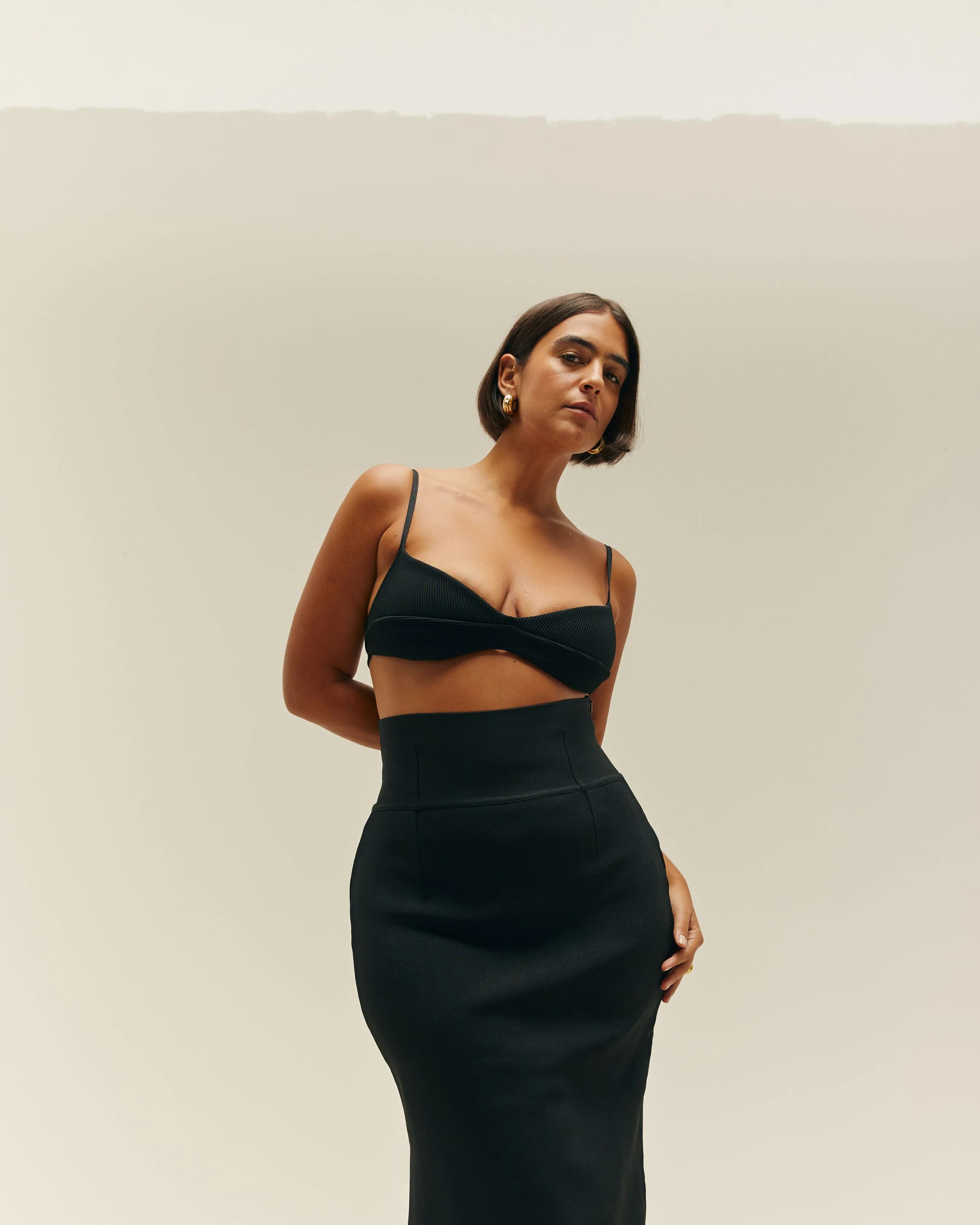 KNIT MONICA TOP BLACK - Image 3