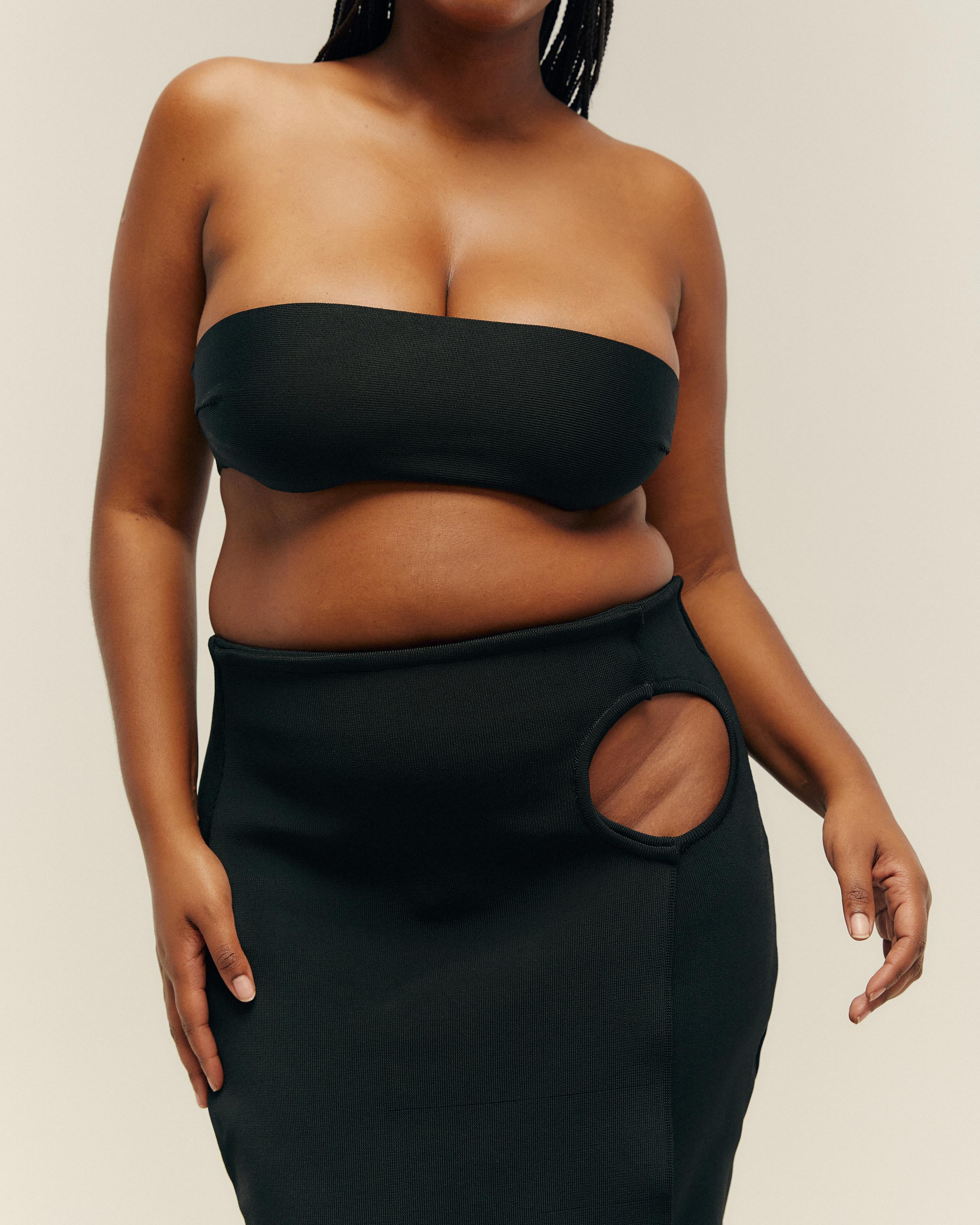 KNIT PERLIN SKIRT BLACK - Image 8