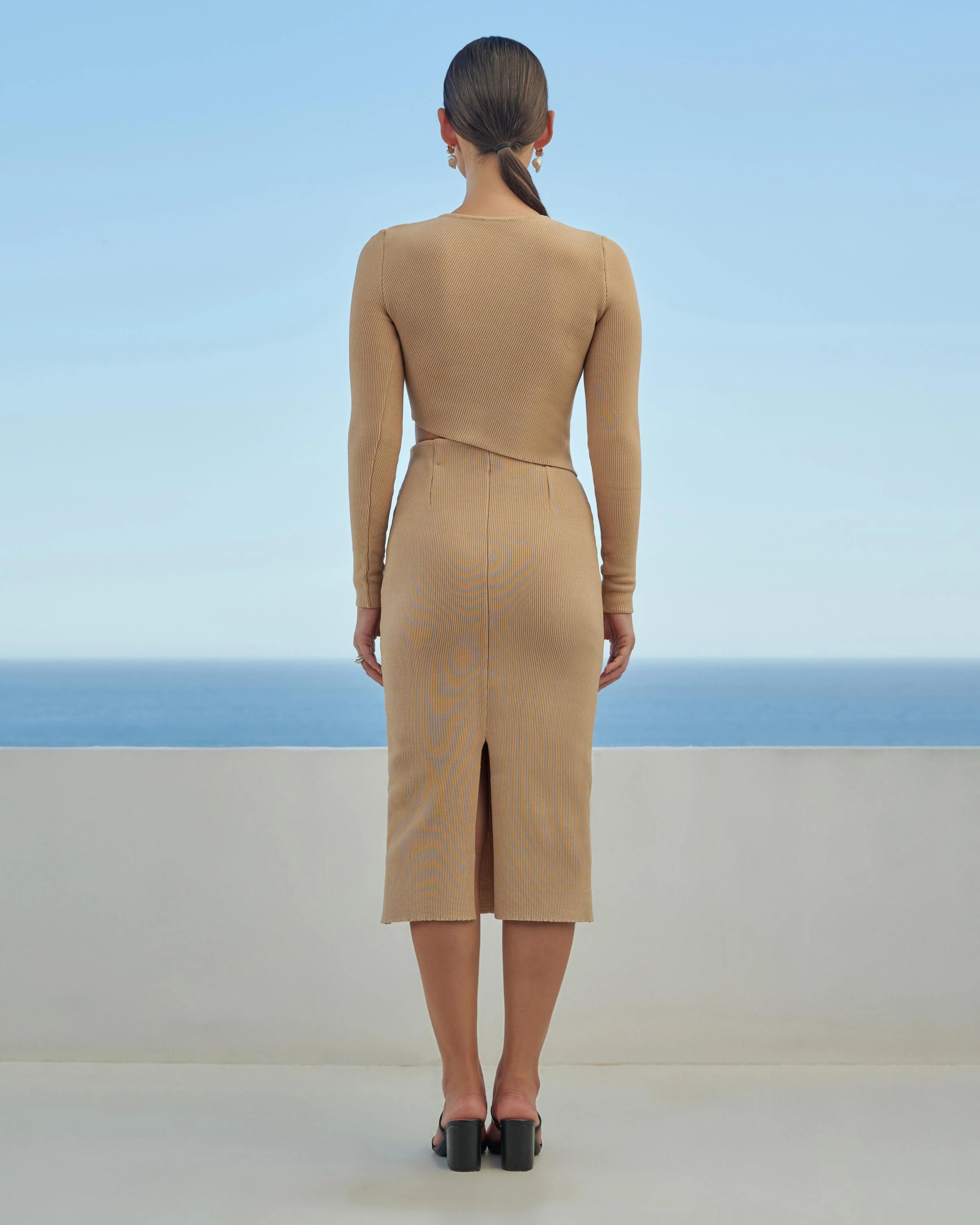 KNIT RAQUEL SKIRT CUBAN SAND - Image 3
