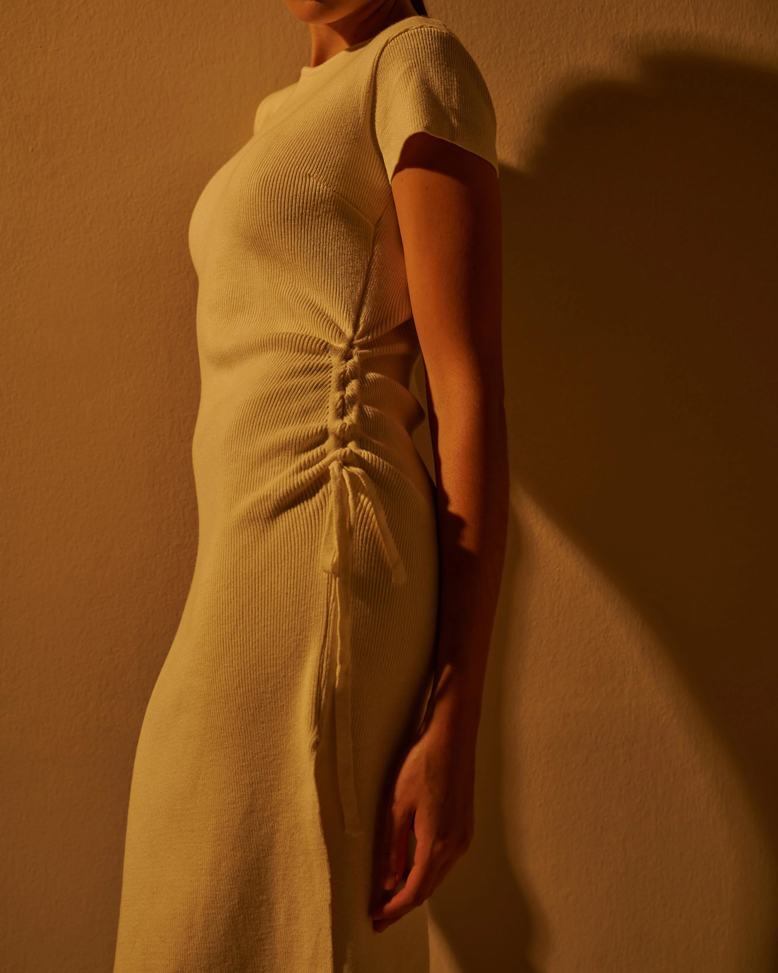 KNIT ROGE DRESS OFF-WHITE - Image 6