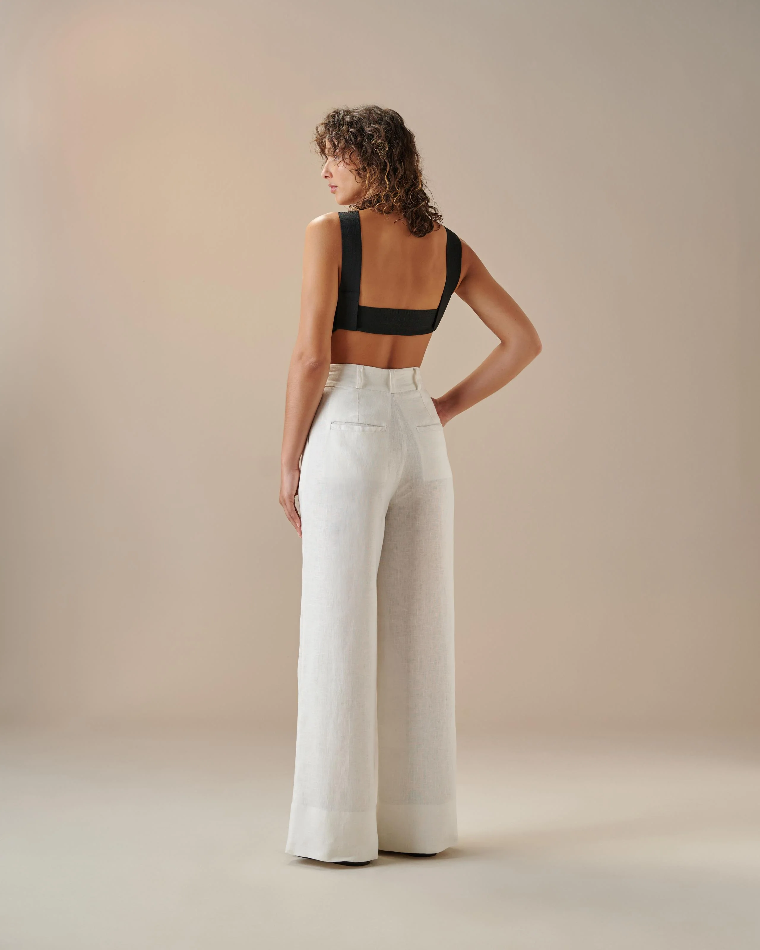 KNIT STRAPS TOP BLACK - Image 3