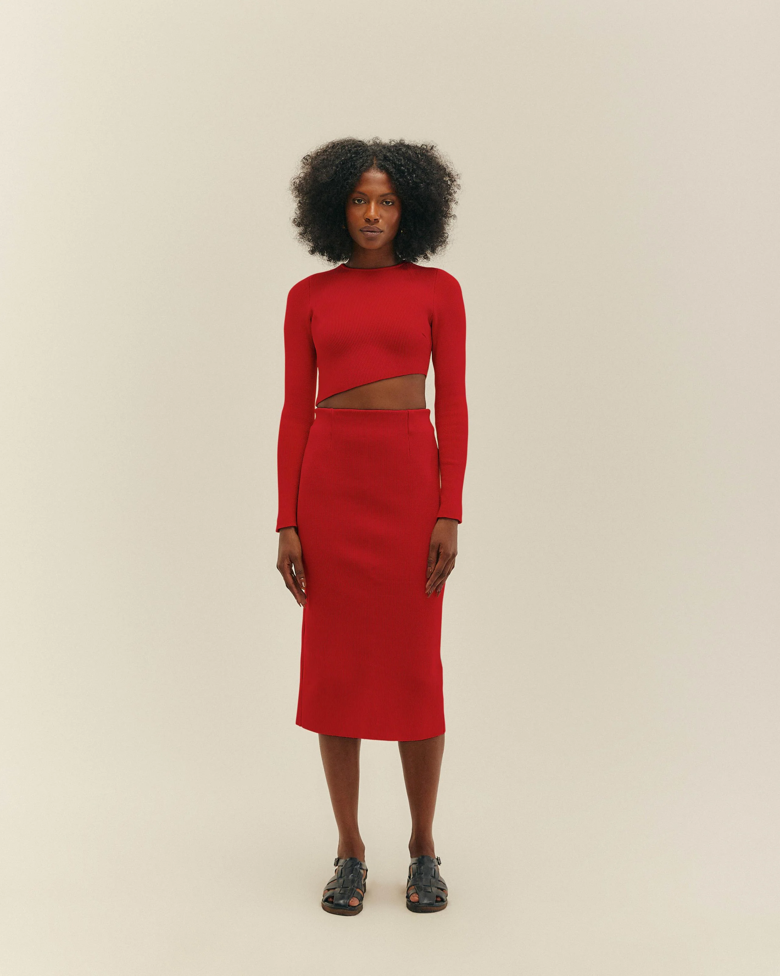 KNIT VERENA TOP RED - Image 2
