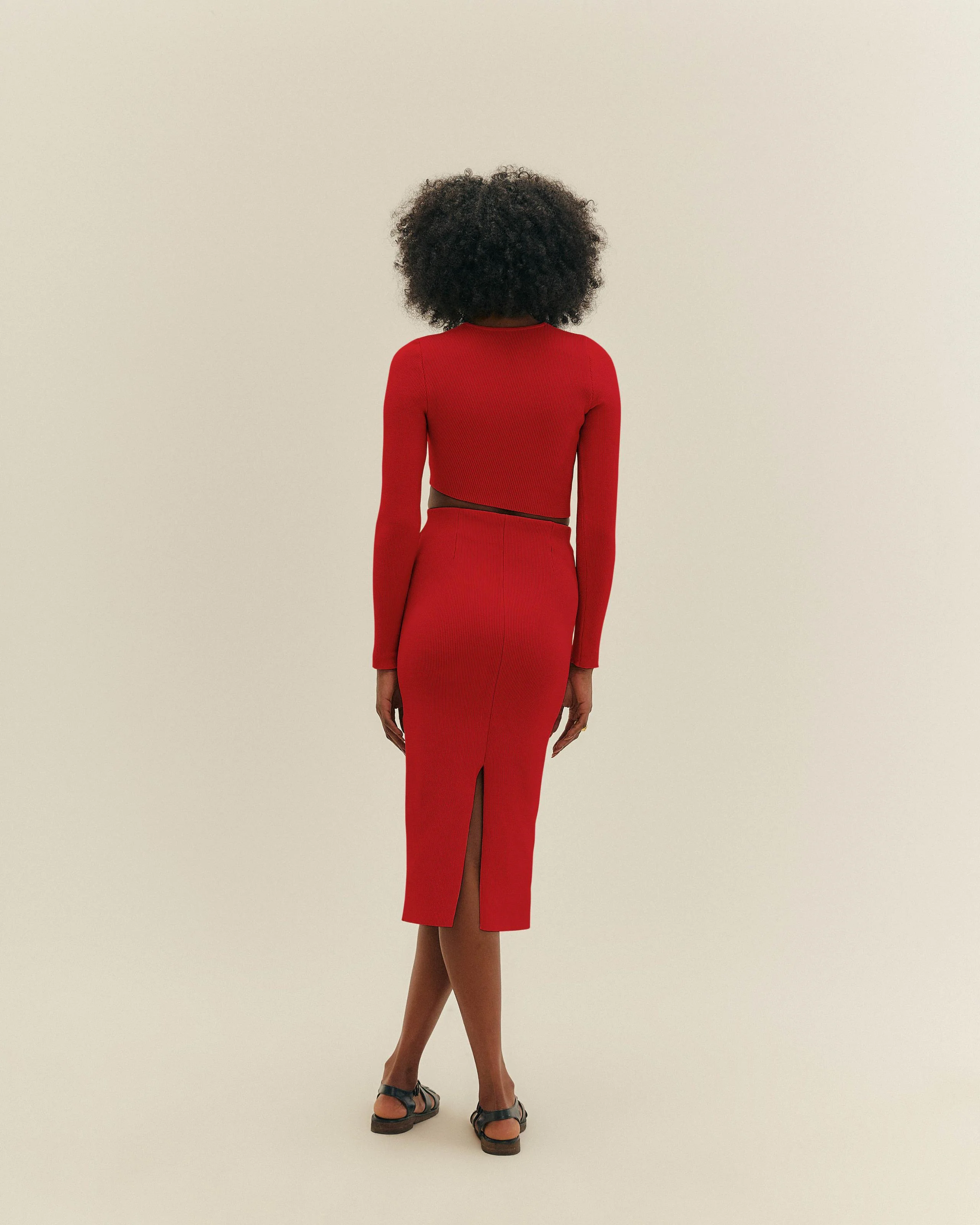 KNIT VERENA TOP RED - Image 3