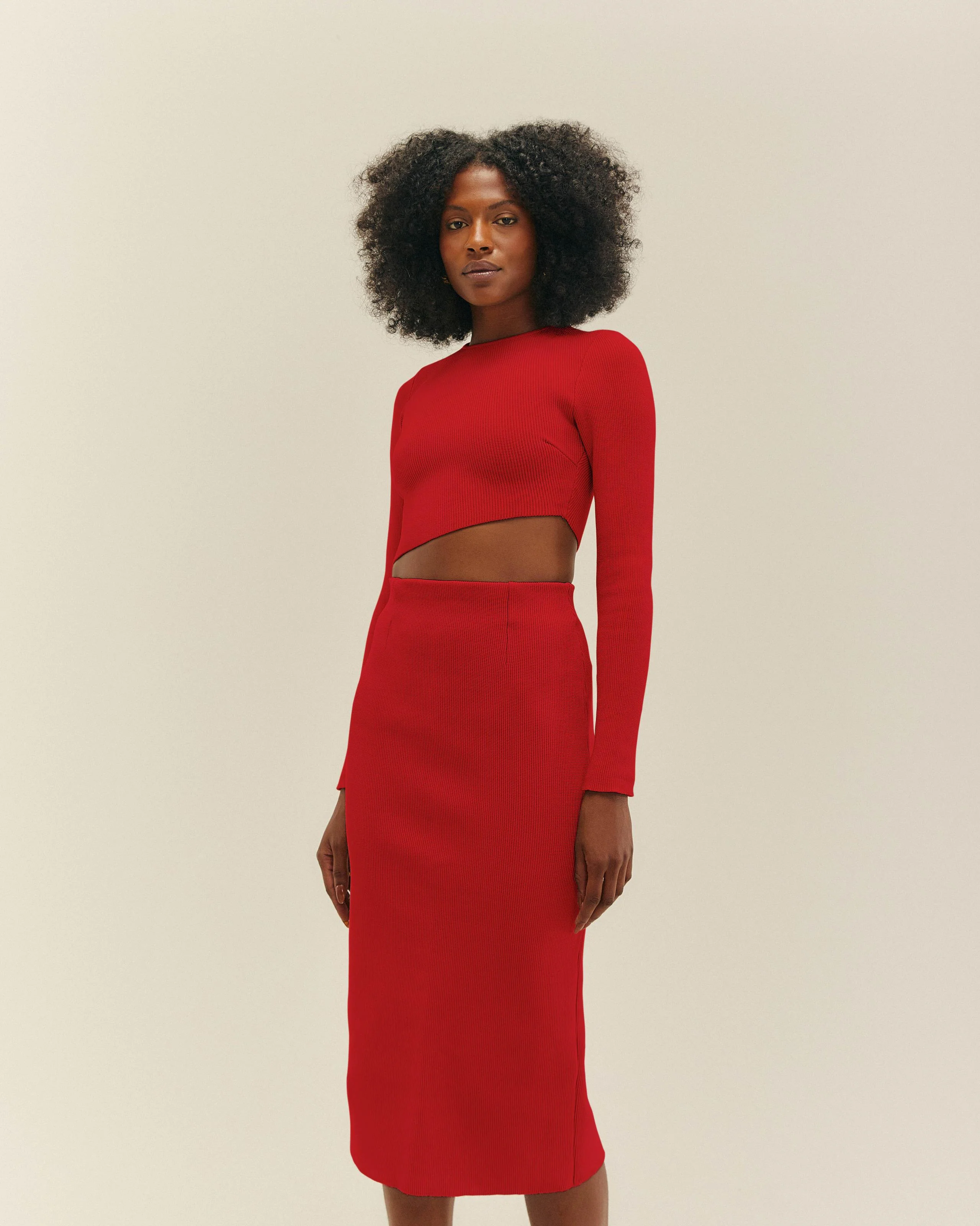 KNIT VERENA TOP RED - Image 4