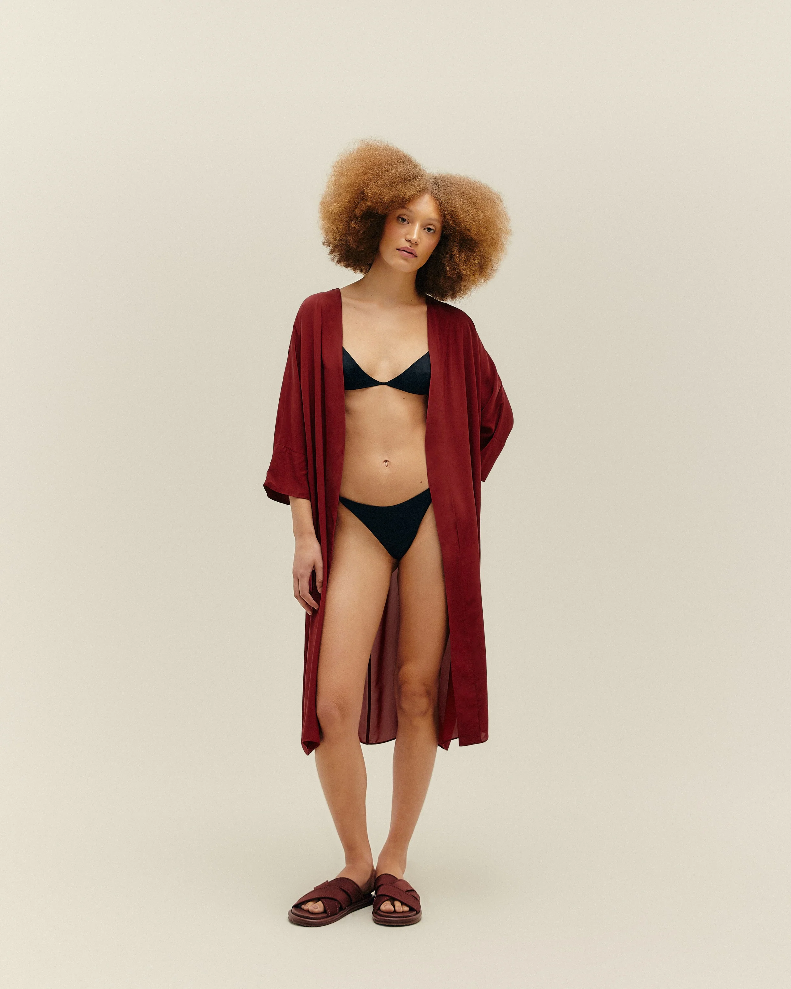 KNOT DRESS MARSALA - Image 3