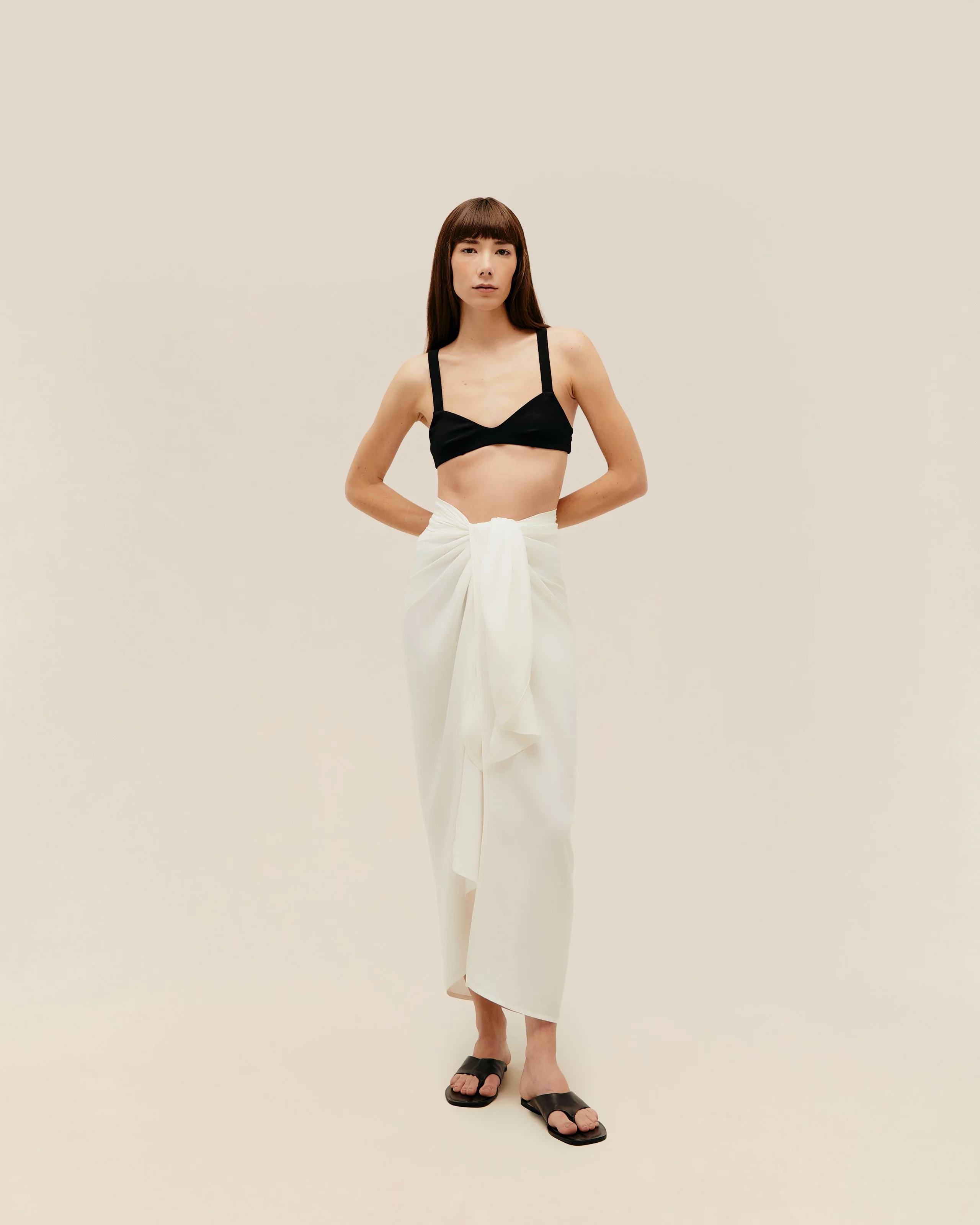 KNOT DRESS OFF-WHITE - Image 4