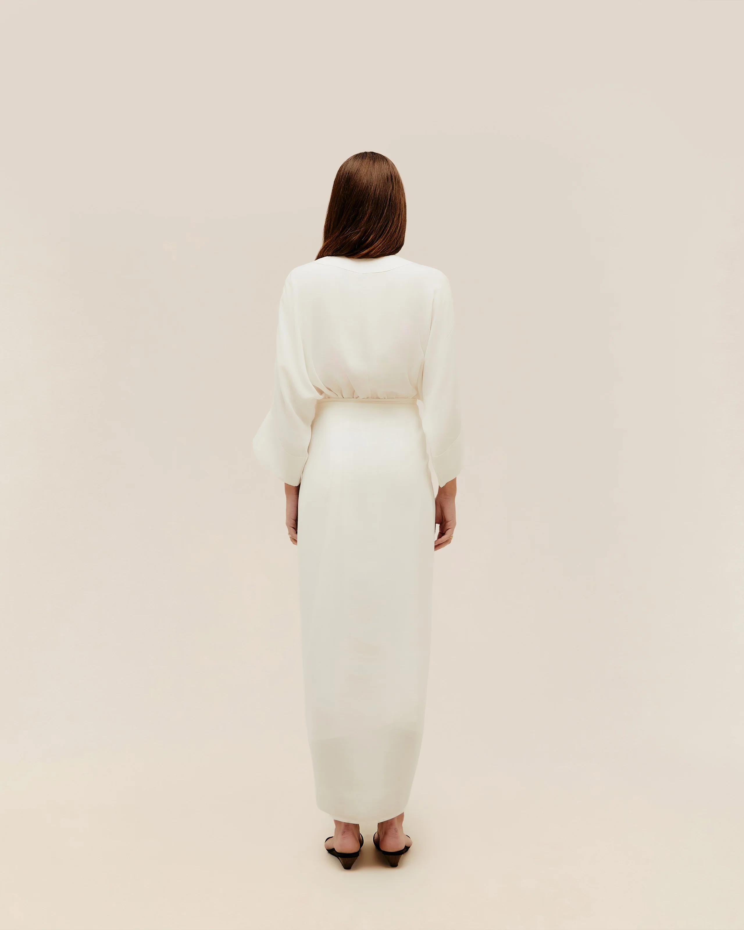 KNOT DRESS OFF-WHITE - Image 5